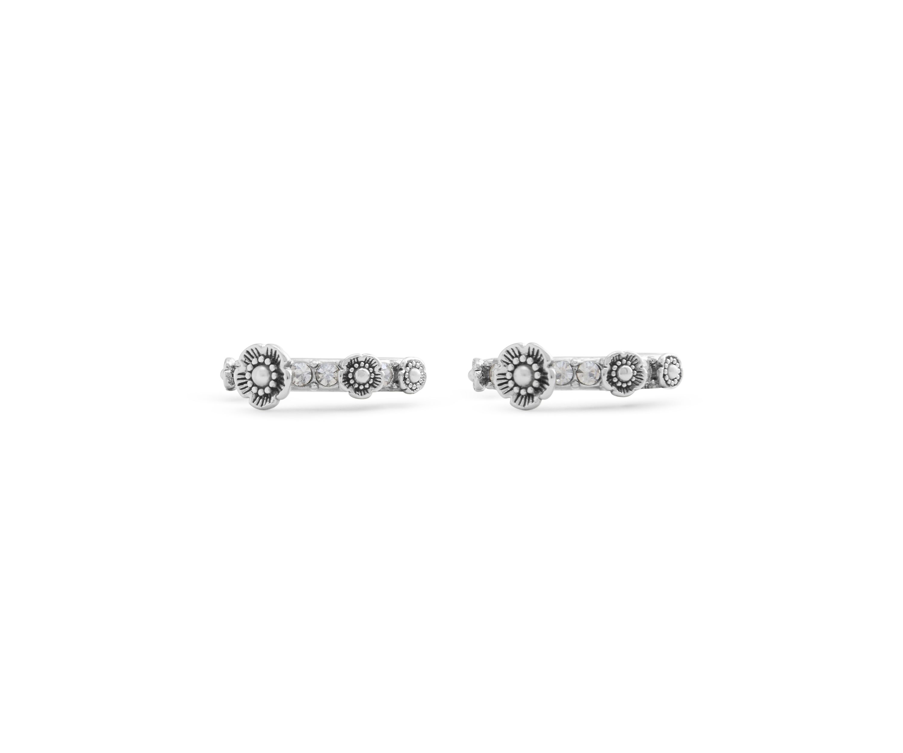 Signature Tea Rose Huggie Earrings