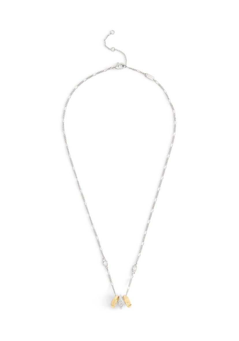 Signature Signet Rondelle Pendant Necklace