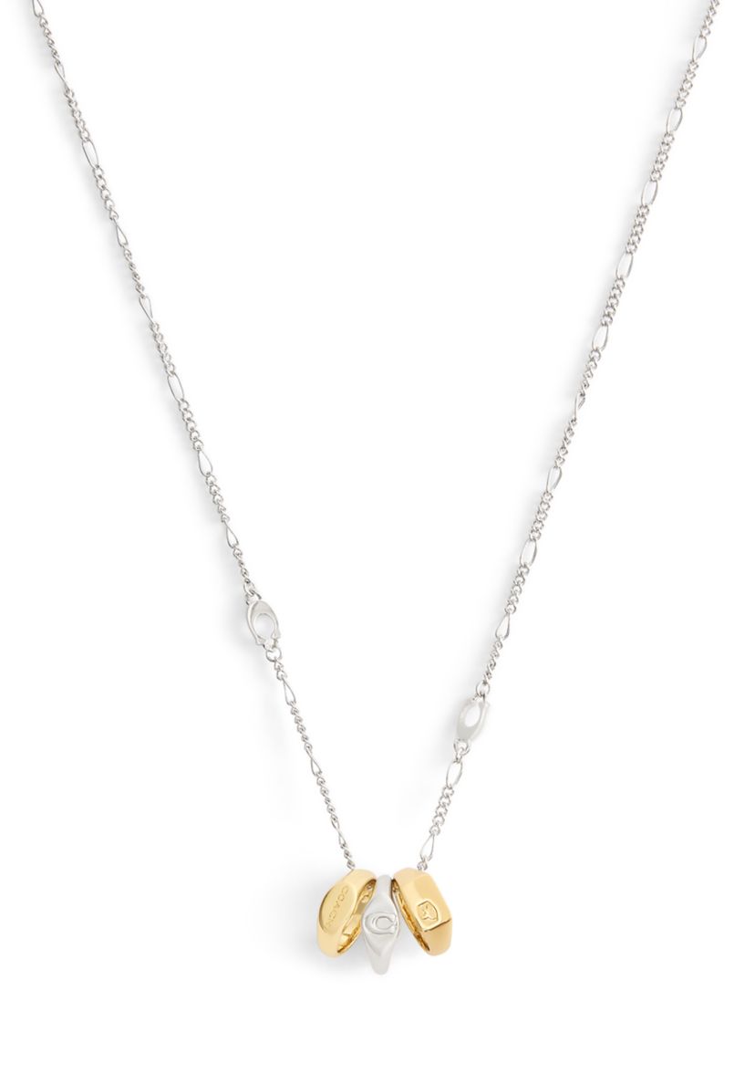 Signature Signet Rondelle Pendant Necklace