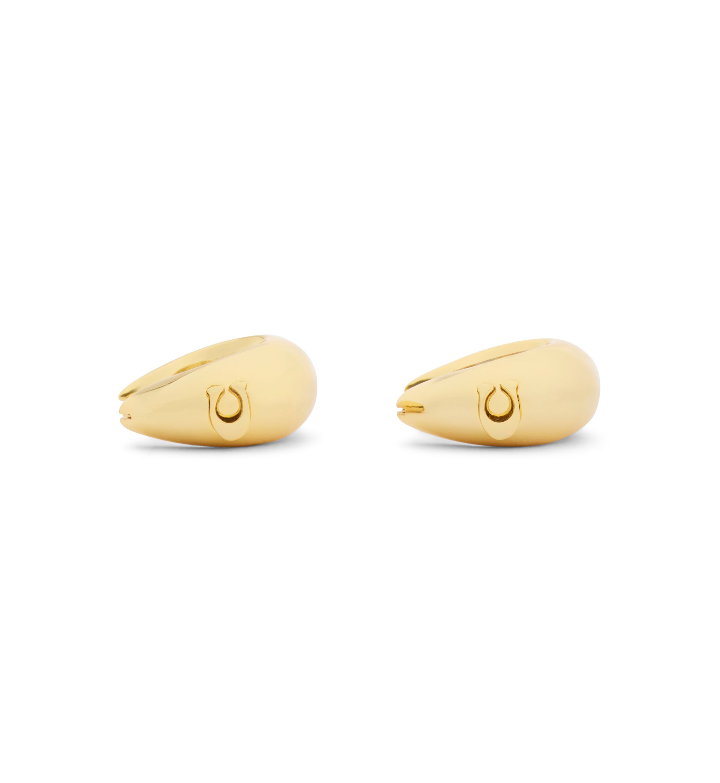C Sculpted Hoop Earrings
