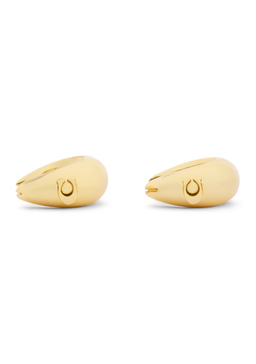 C Sculpted Hoop Earrings