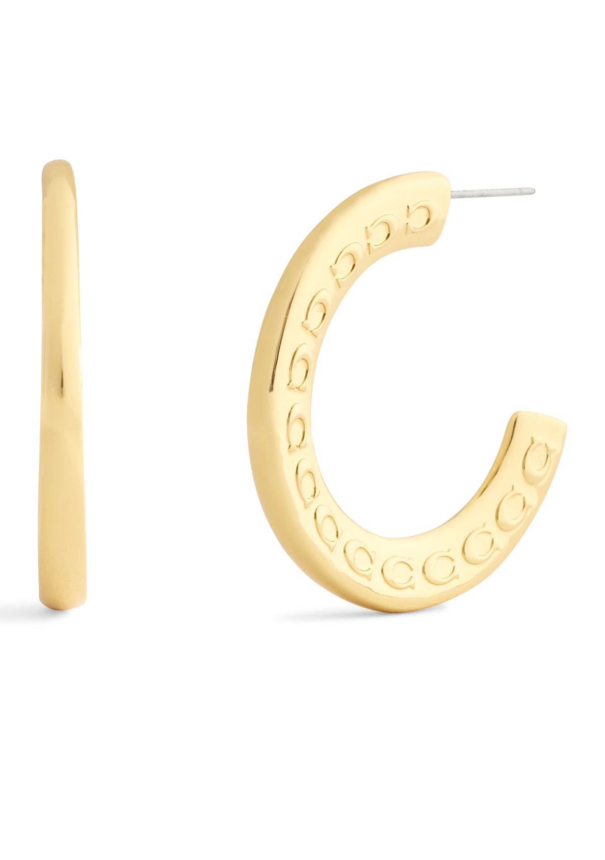 Signature C Large Hoop Earrings