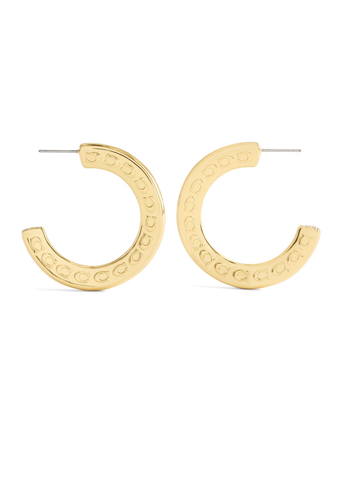 Signature C Large Hoop Earrings