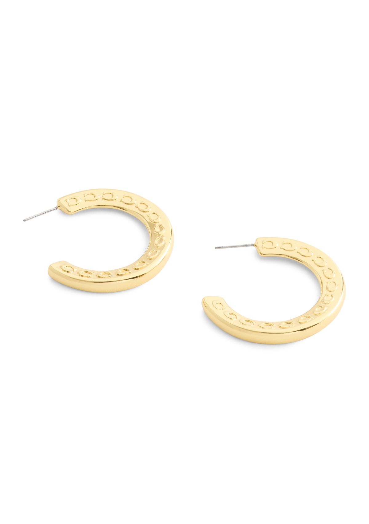 Signature C Large Hoop Earrings