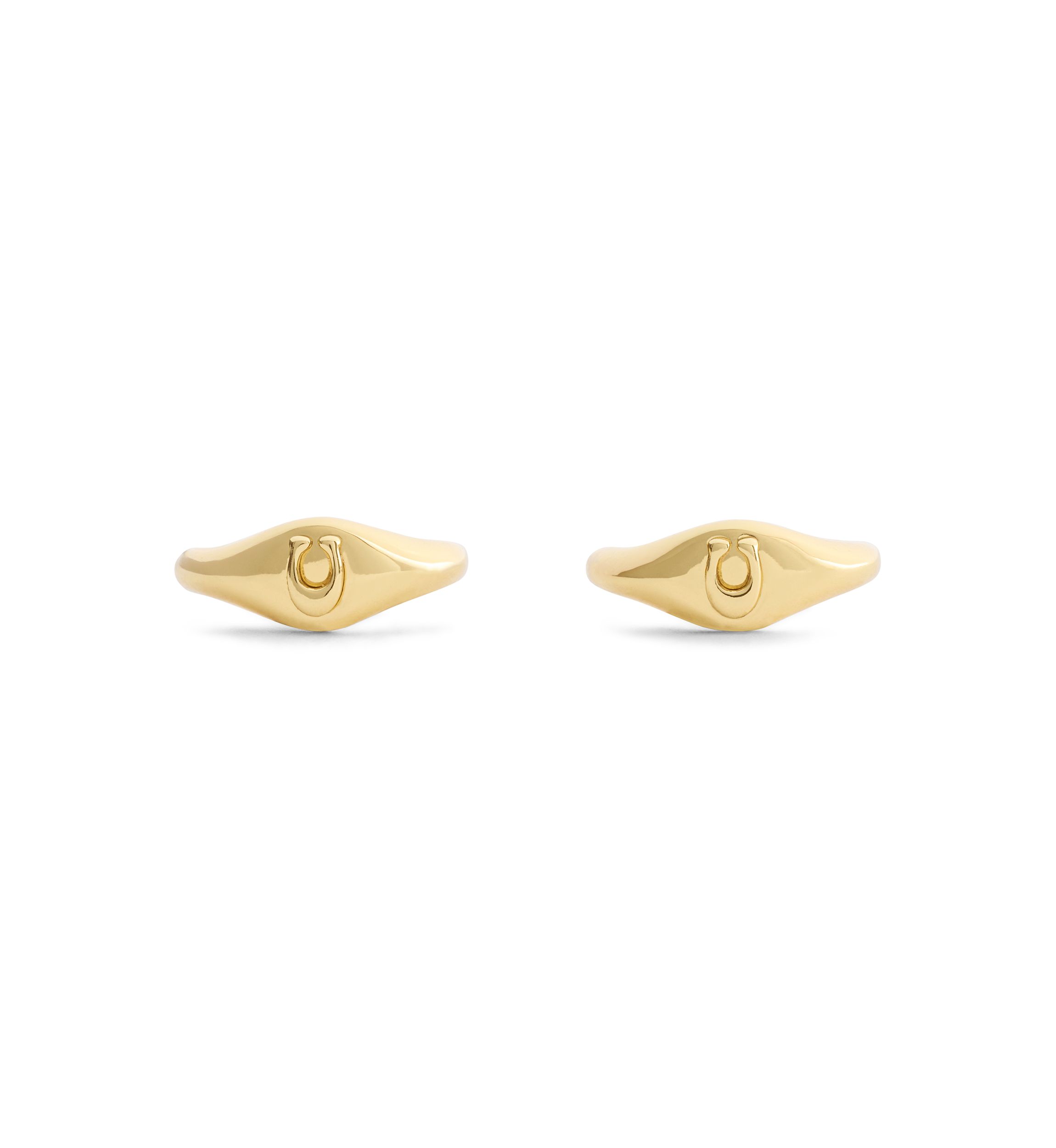 Signature Signet Huggie Earrings