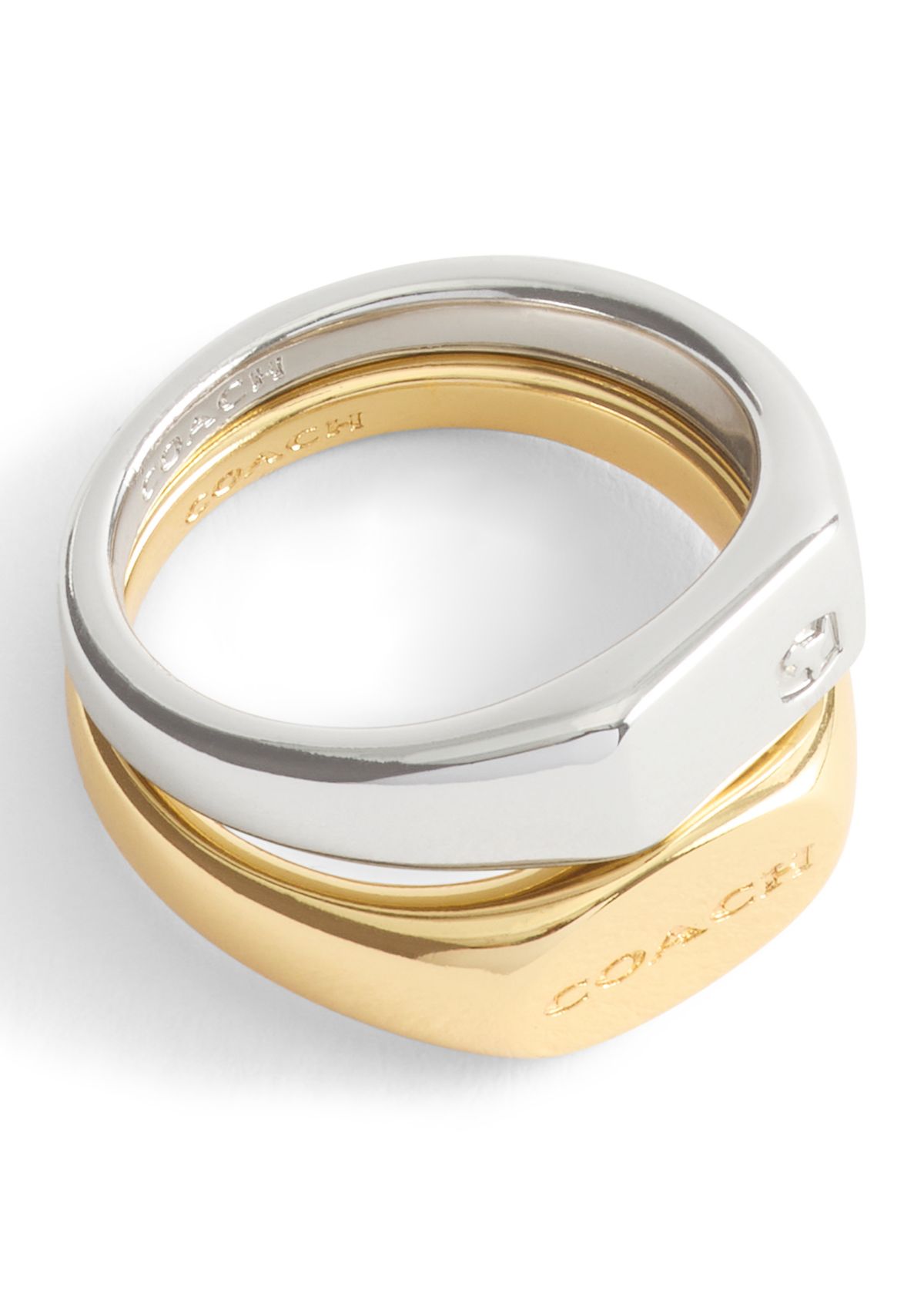 Signature Signet Duo Ring Set
