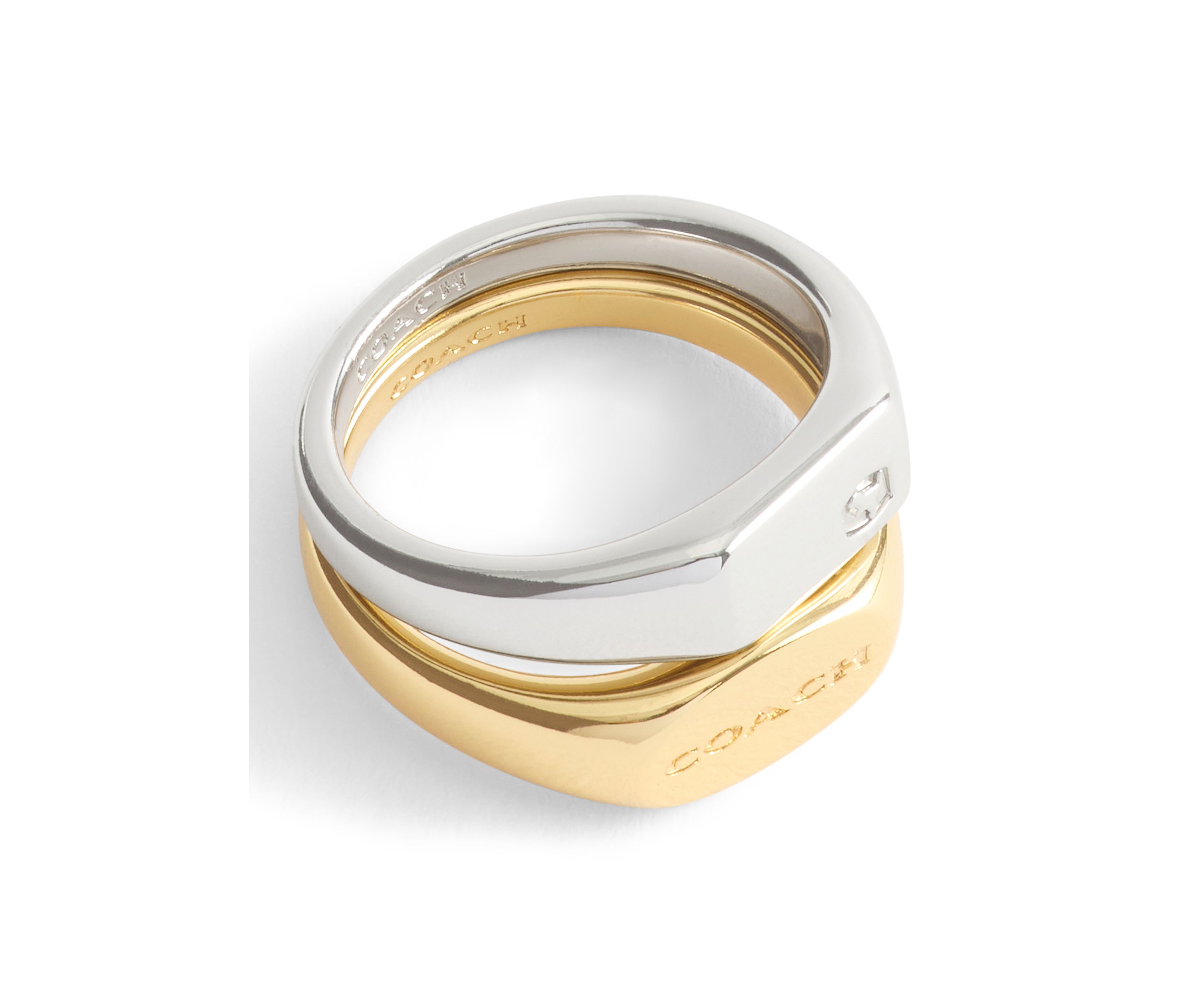 Signature Signet Duo Ring Set