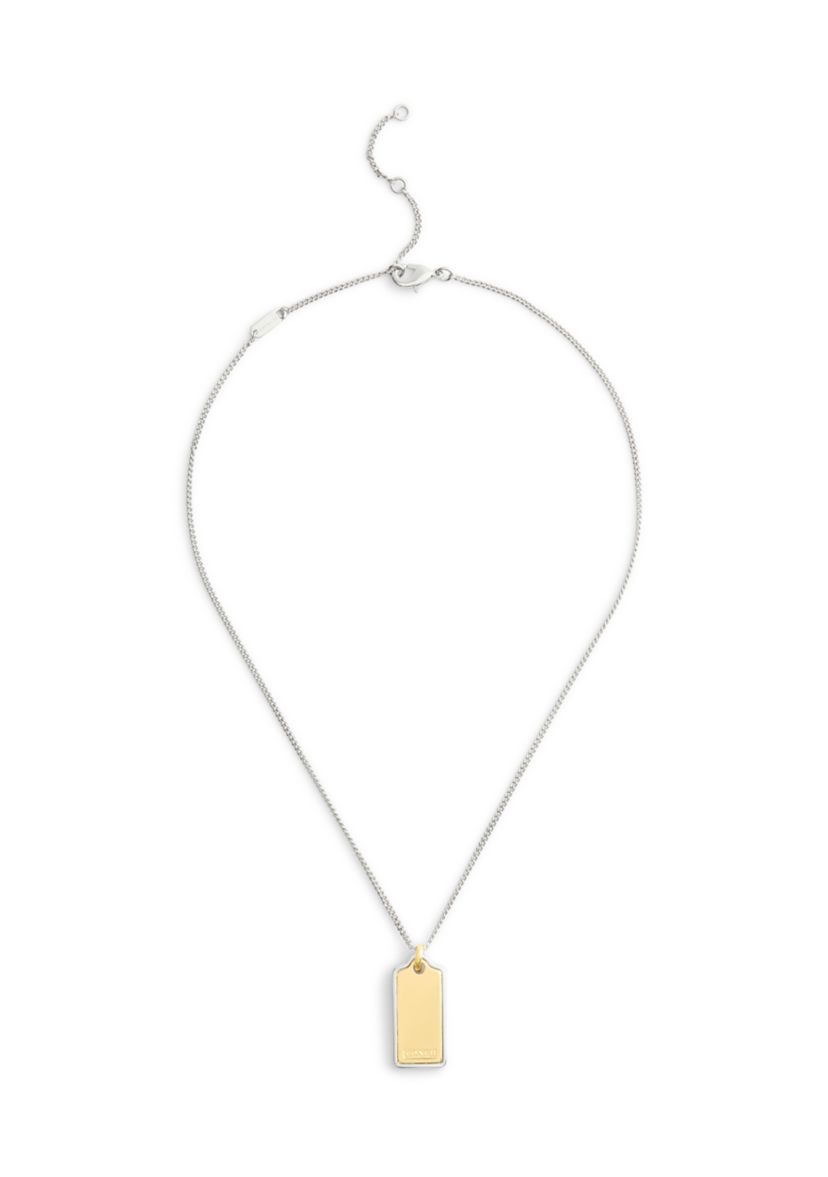 Signature Hangtag Pendant Necklace