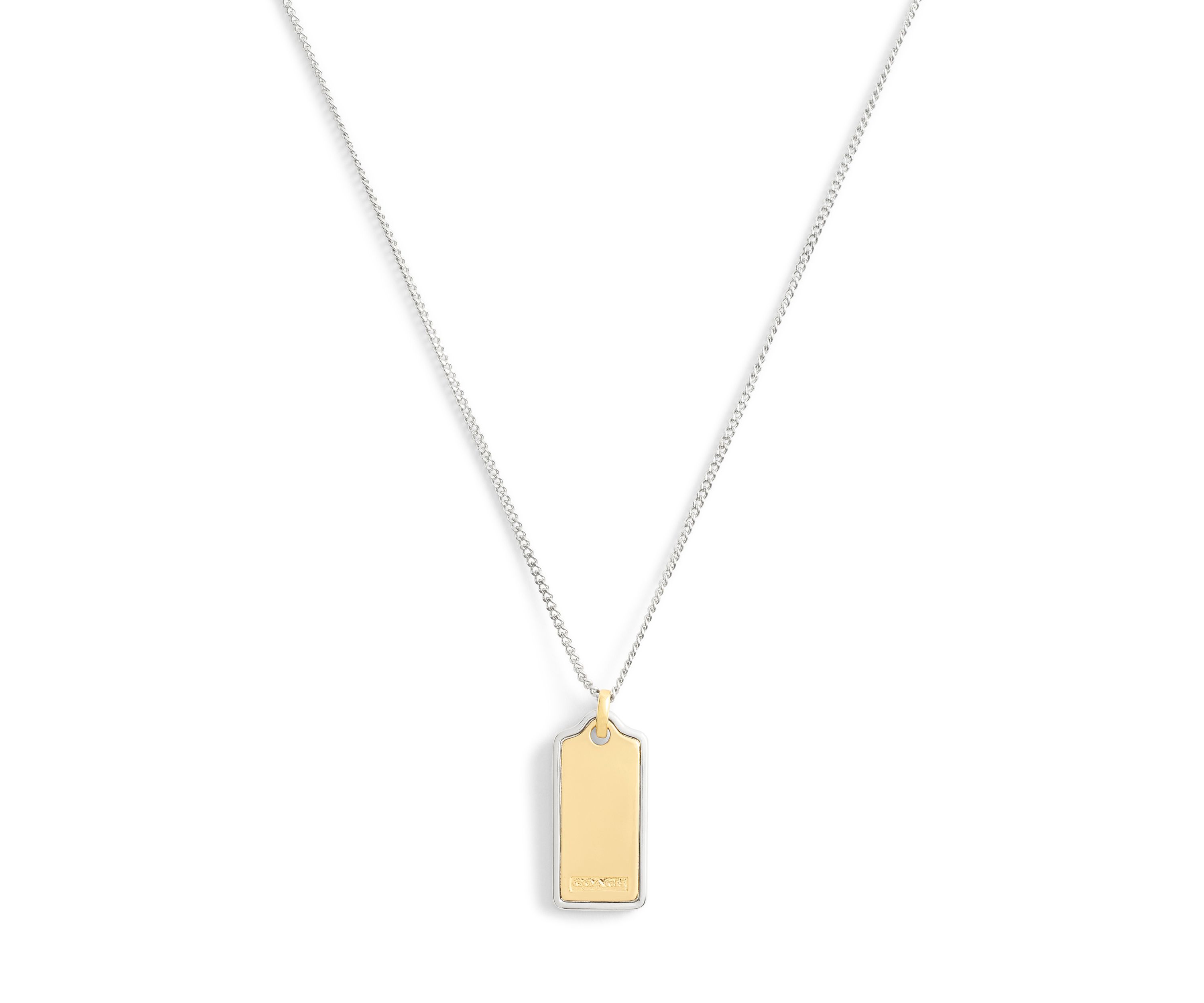 Signature Hangtag Pendant Necklace