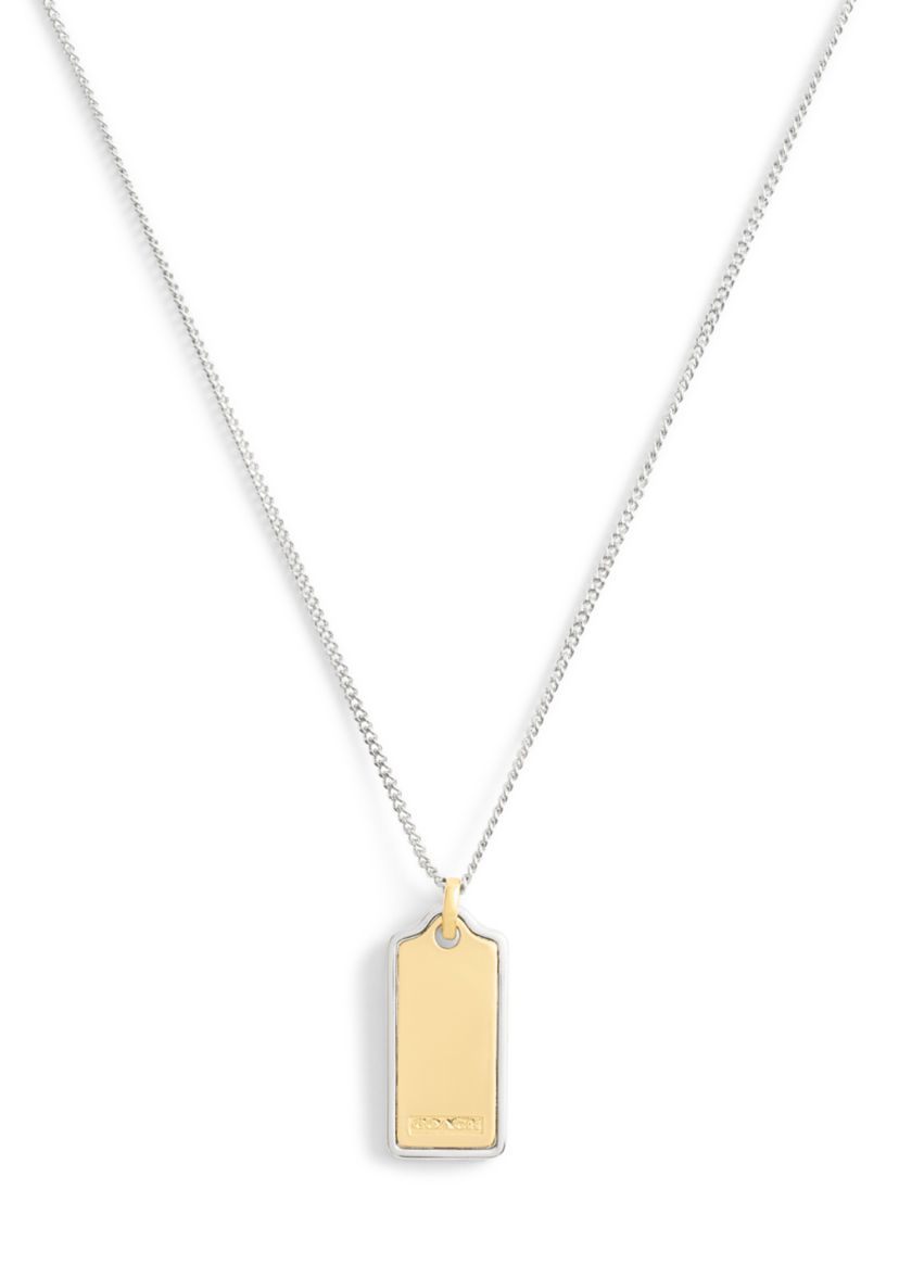 Signature Hangtag Pendant Necklace