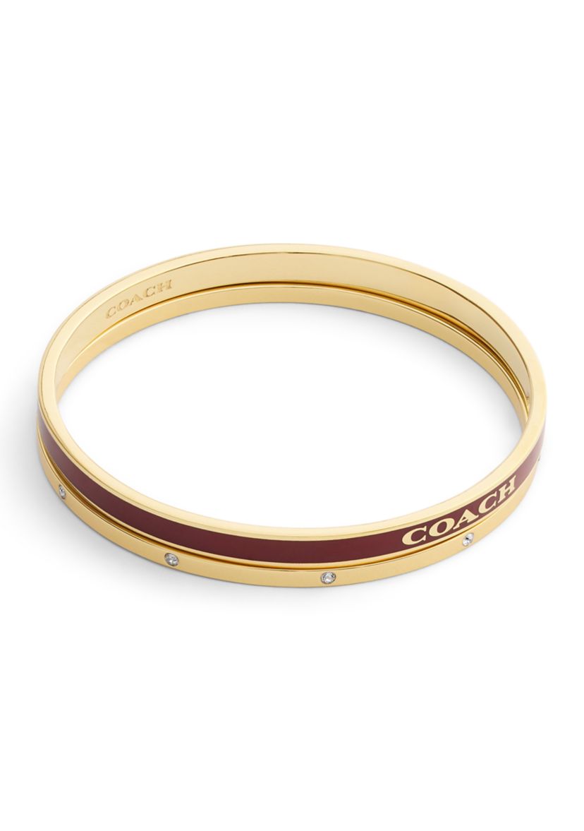 Signature Enamel Duo Bangle Bracelet Set