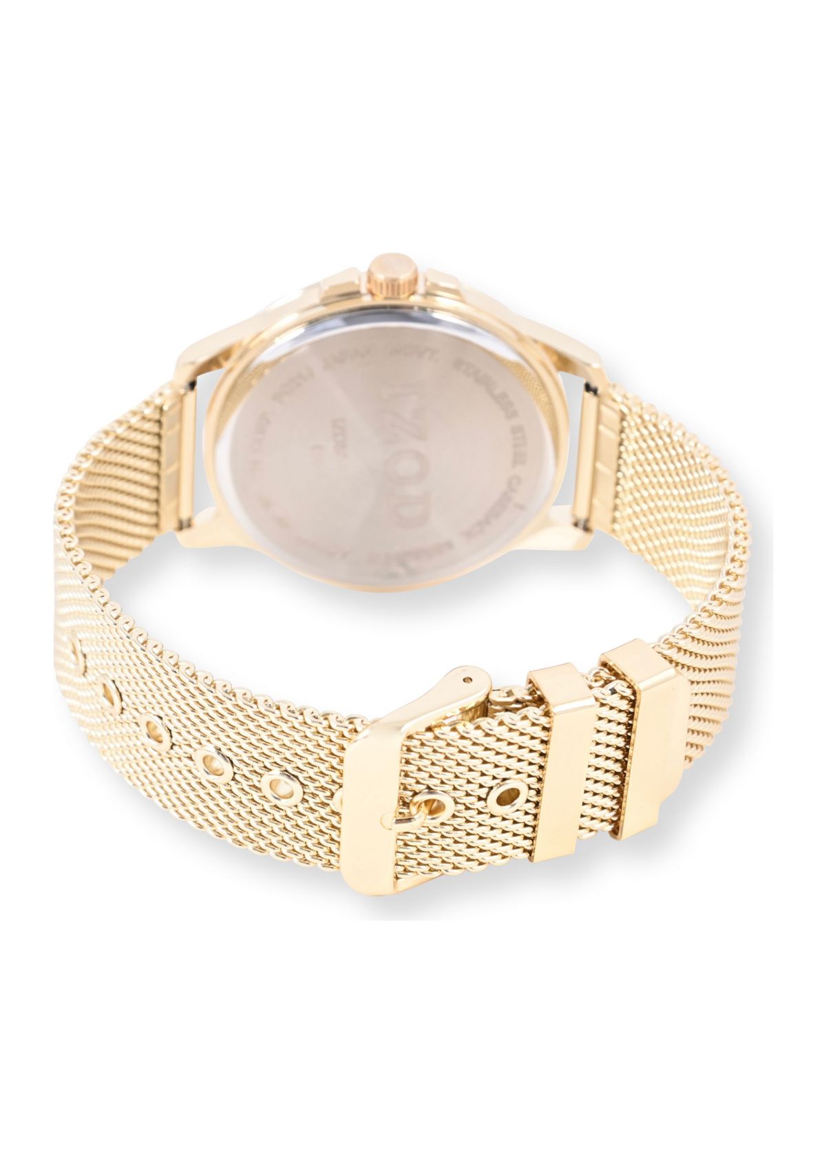 IZOD Goldtone Mesh Sport Bracelet Watch