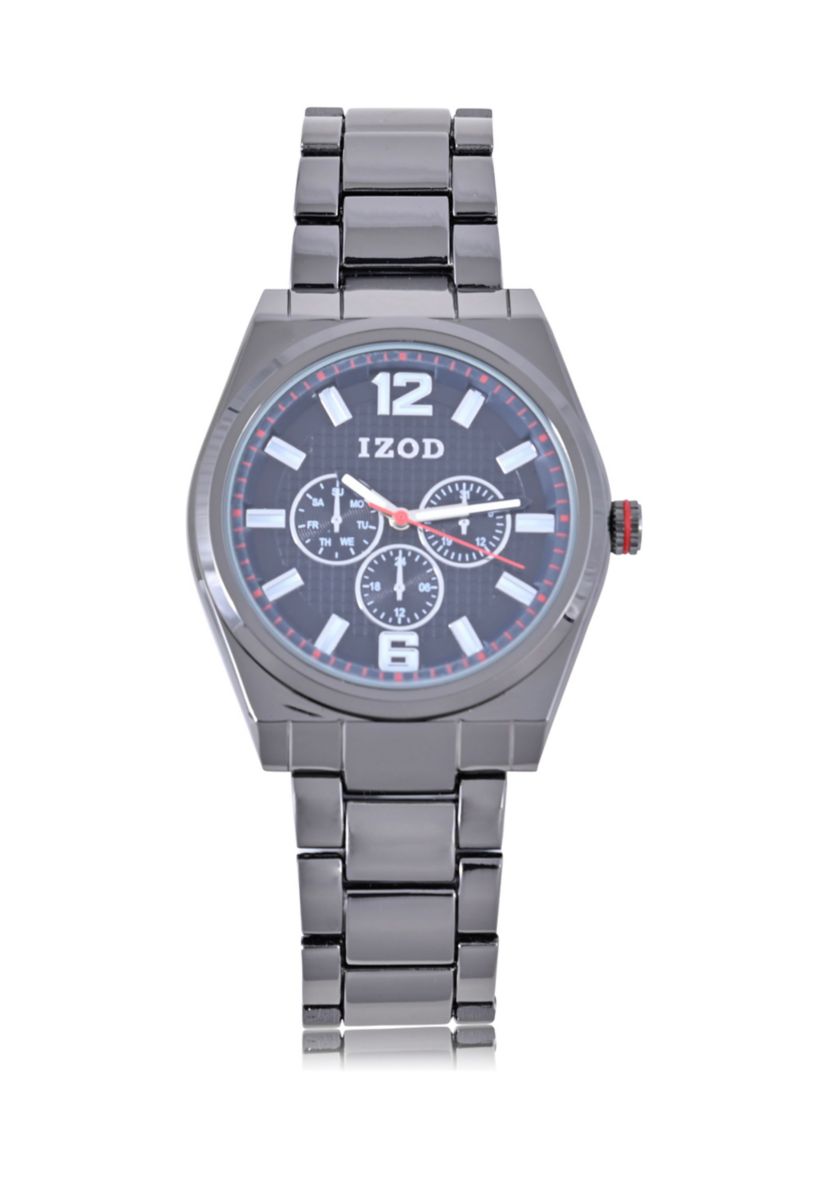 IZOD Gunmetal Bracelet Watch