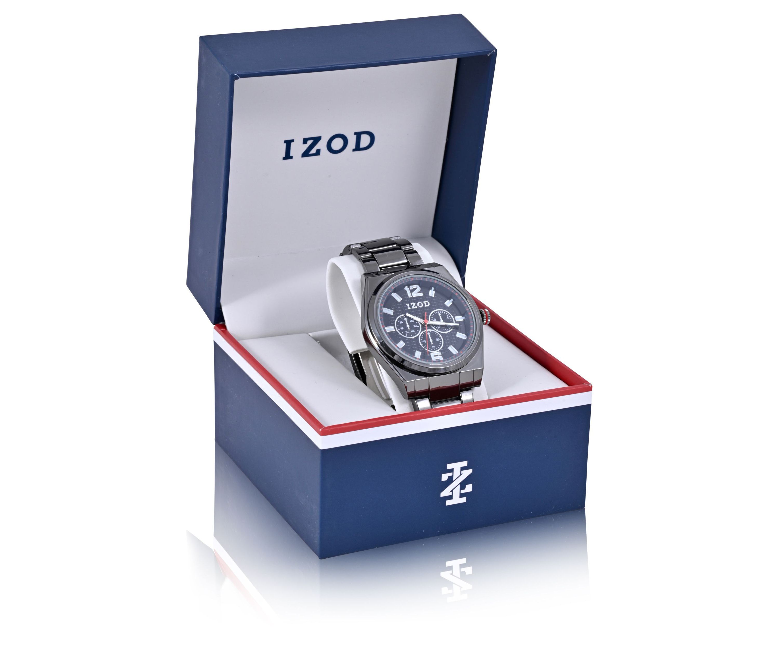 IZOD Gunmetal Bracelet Watch