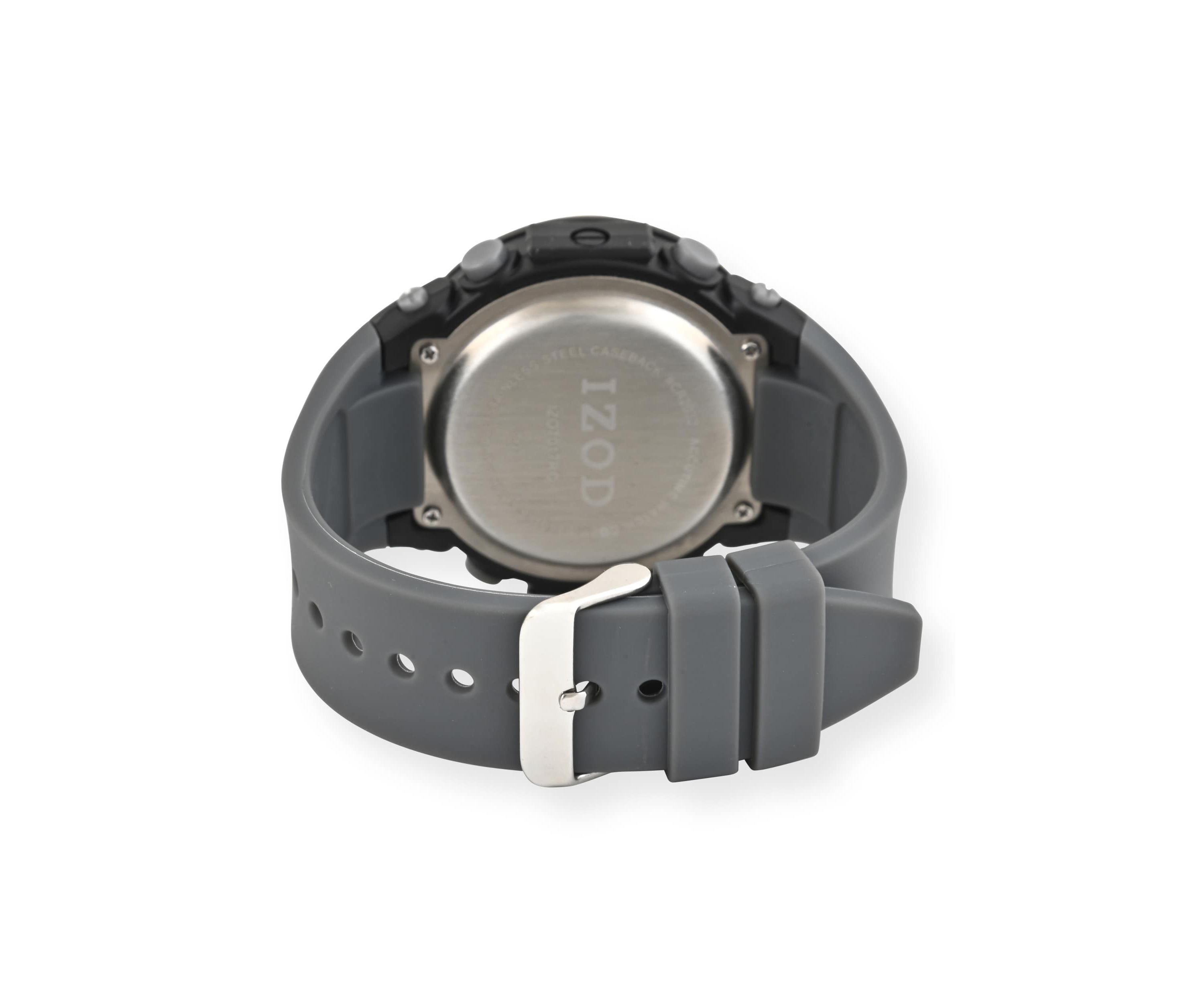 IZOD Adult Mens Digital Sports Watch in Grey Model# IZO7017