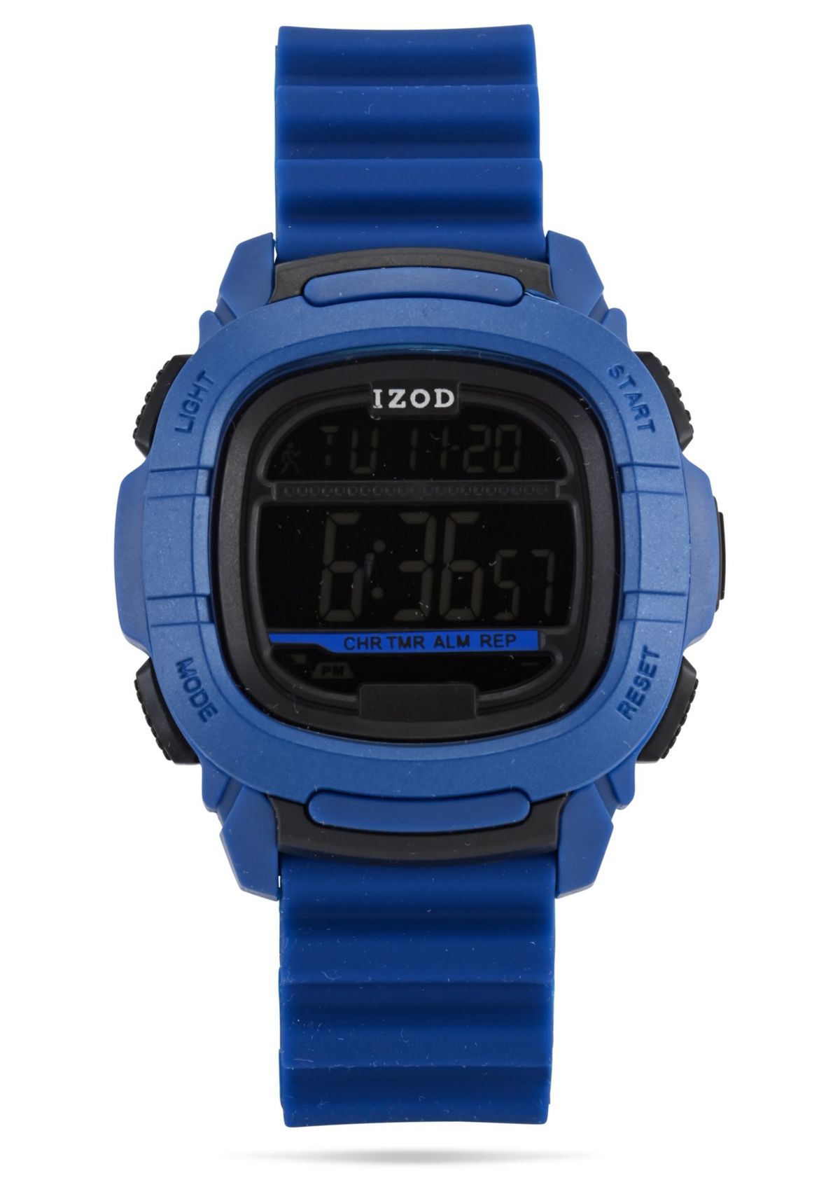 IZOD Adult Mens Digital Sports Watch in Blue Model# IZO7046