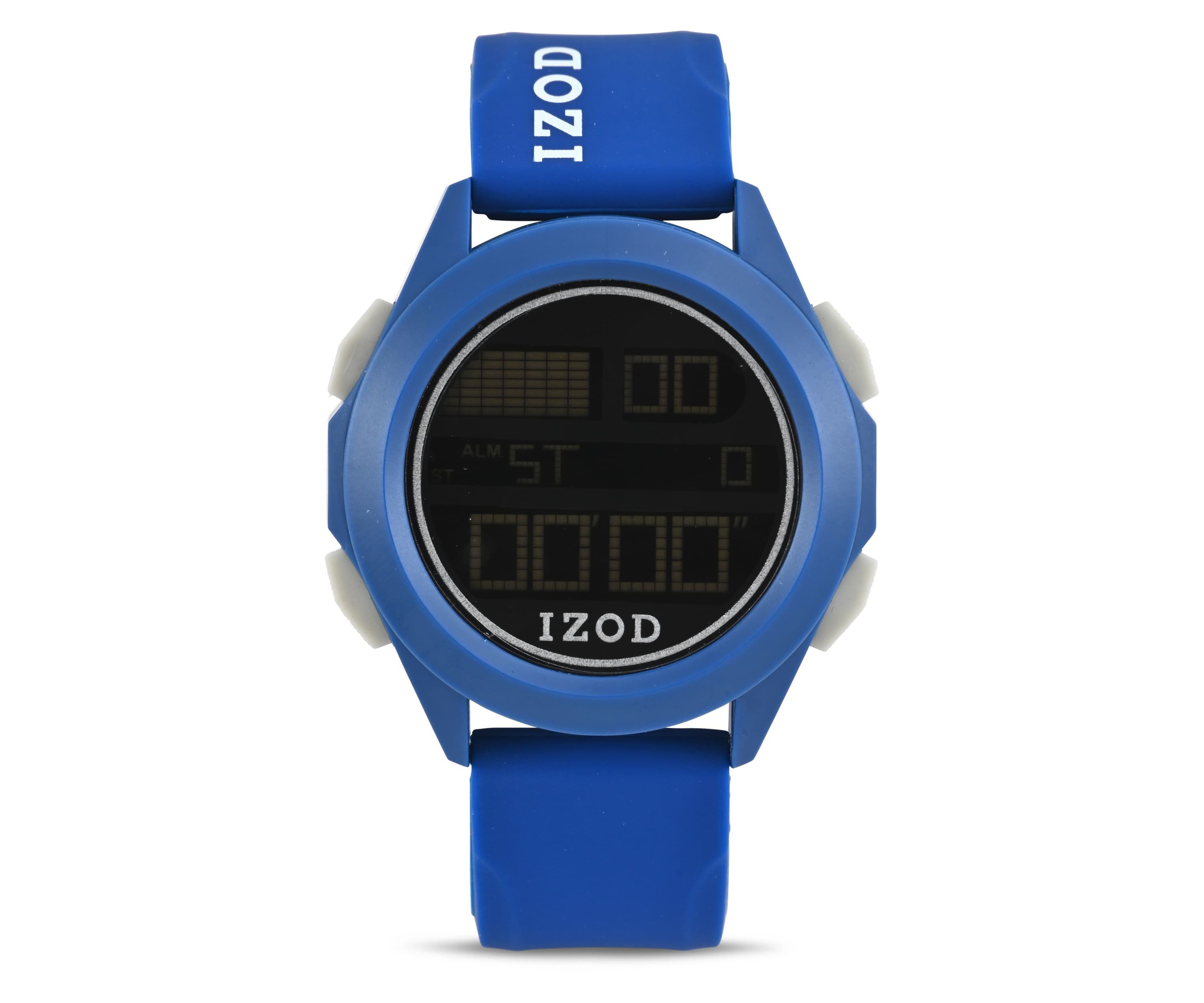 IZOD Adult Mens Digital Sports Watch in Blue Model# IZO7055