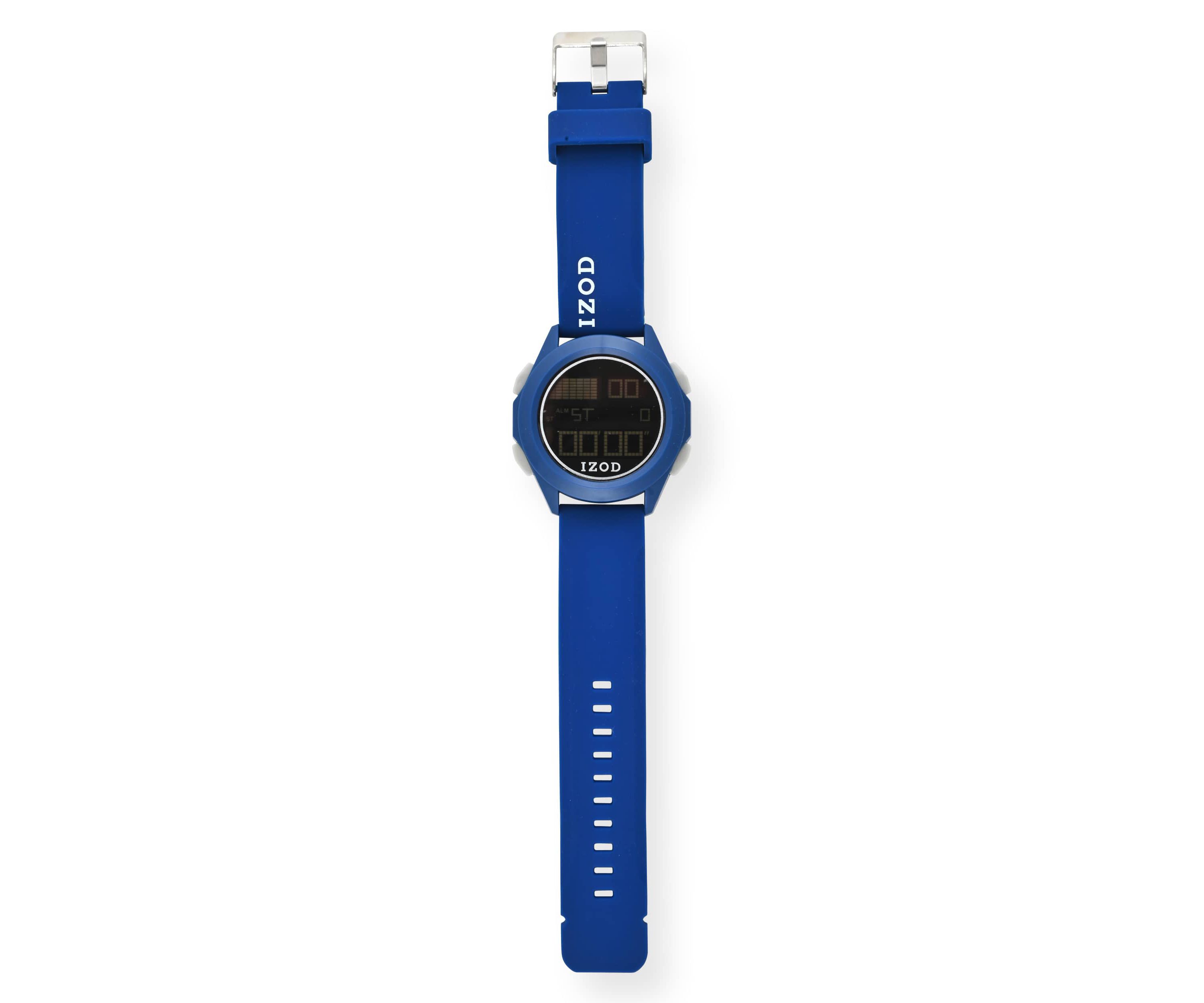 IZOD Adult Mens Digital Sports Watch in Blue Model# IZO7055