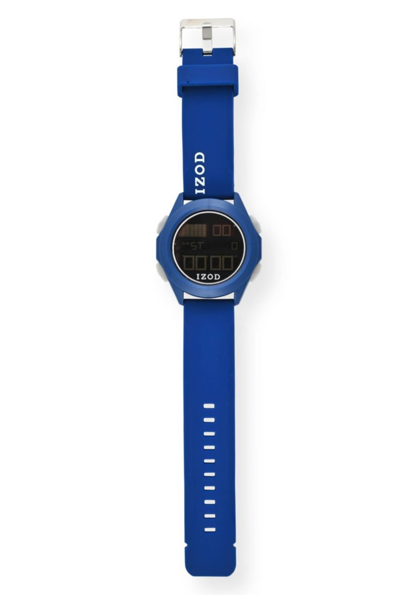 IZOD Adult Mens Digital Sports Watch in Blue Model# IZO7055