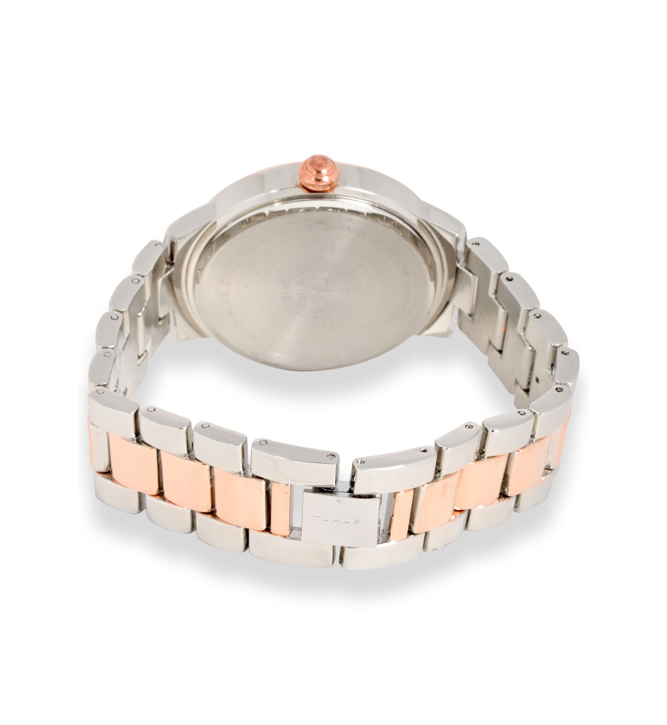 TAHARI Ladies Rose Gold Two Tone Bracelet Watch