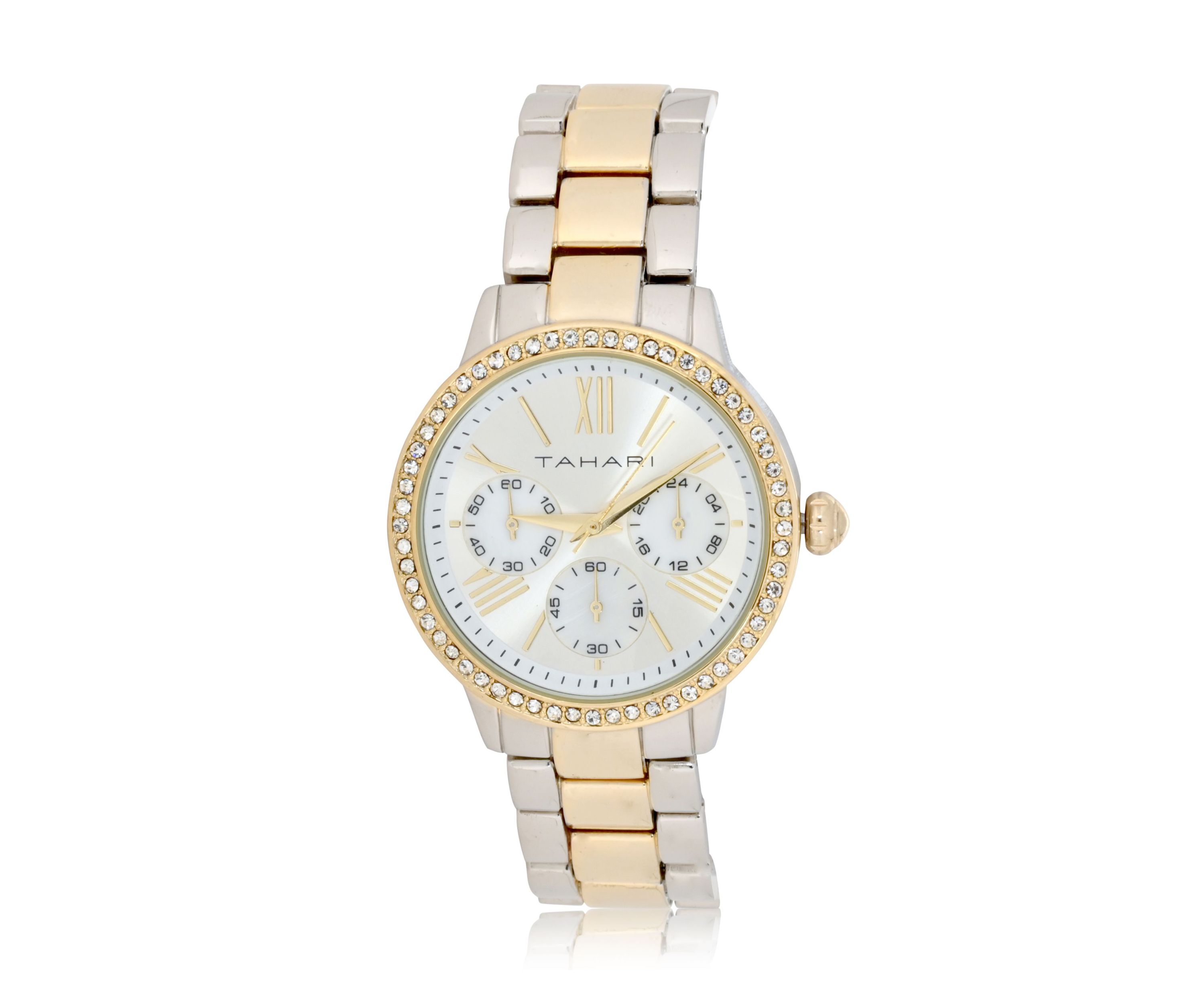 TAHARI Ladies Two Tone Bracelet Watch