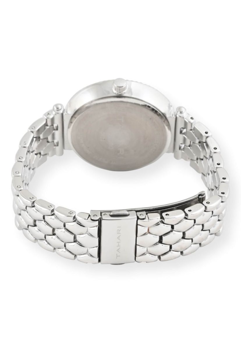 Tahari Adult Womens Analog Watch w Silver Case Dial and Bracelet Model# TAH5572