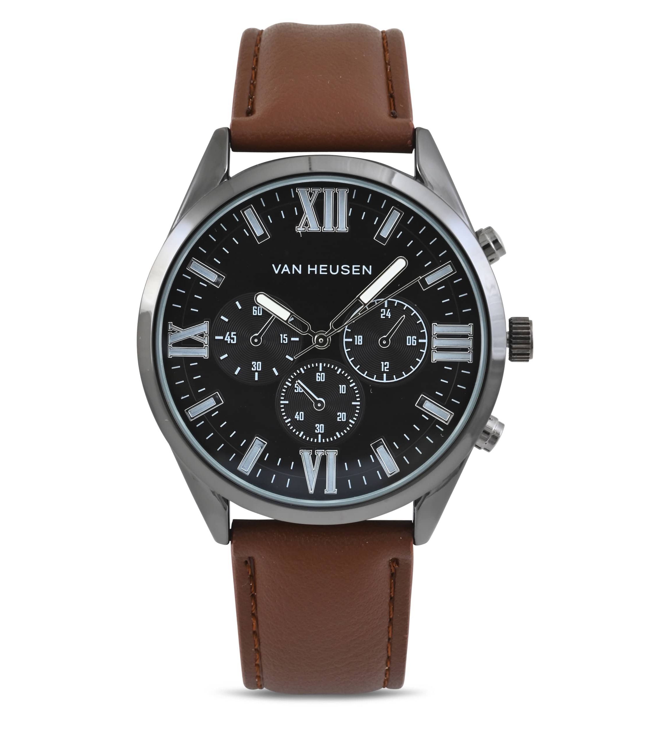 Van Heusen Van Heusen Adult Mens Analog Watch with Black Case and