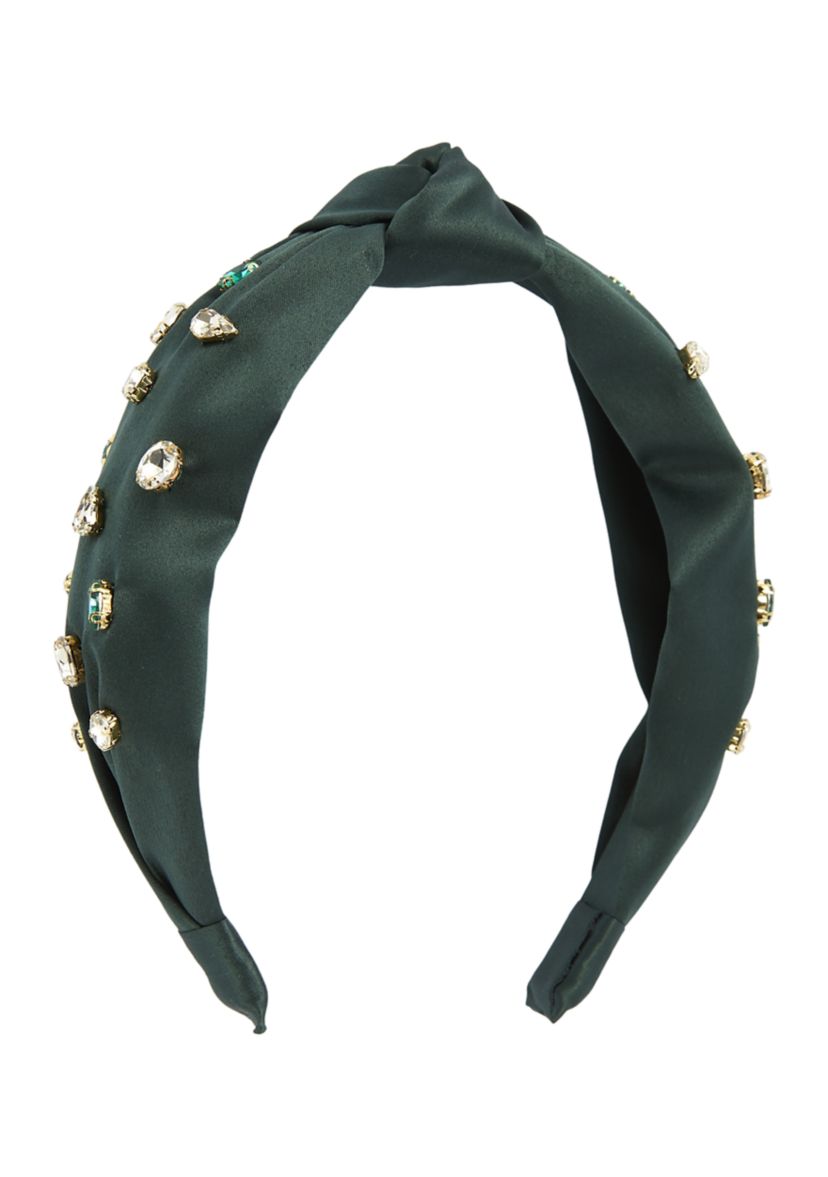 Embellished Knotted Top Headband