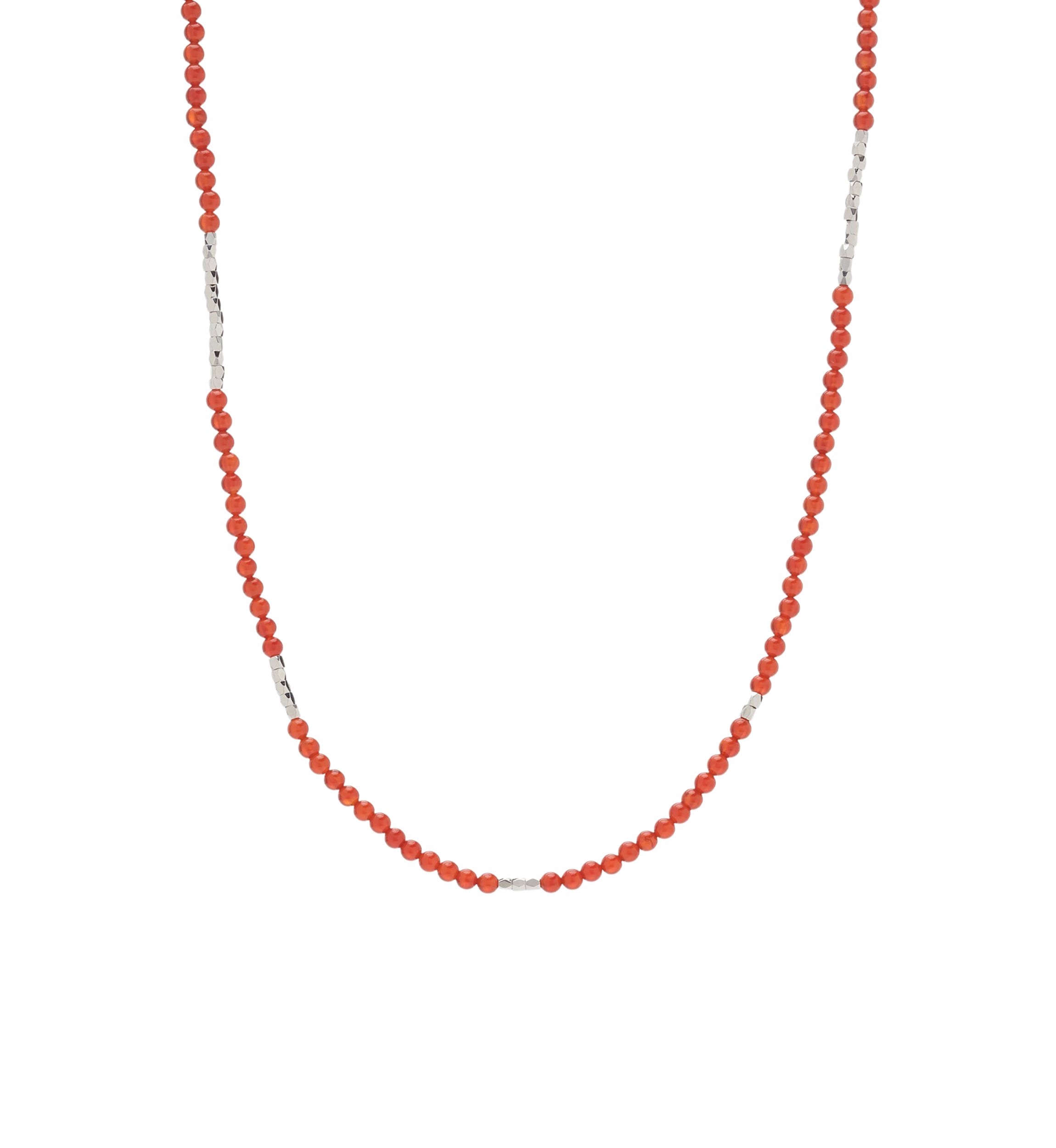 Silver Tone Stretch Necklace
