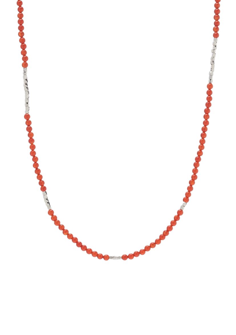 Silver Tone Stretch Necklace