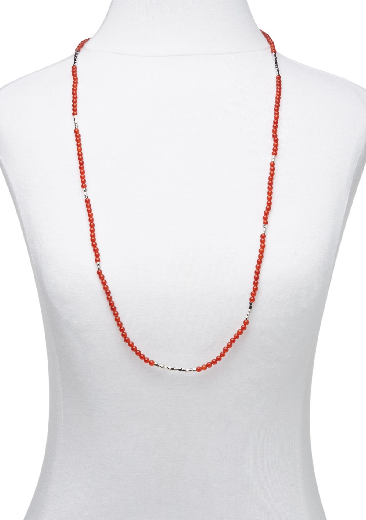 Silver Tone Stretch Necklace