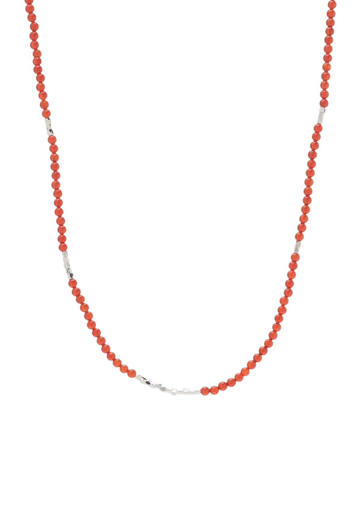 Silver Tone Stretch Necklace