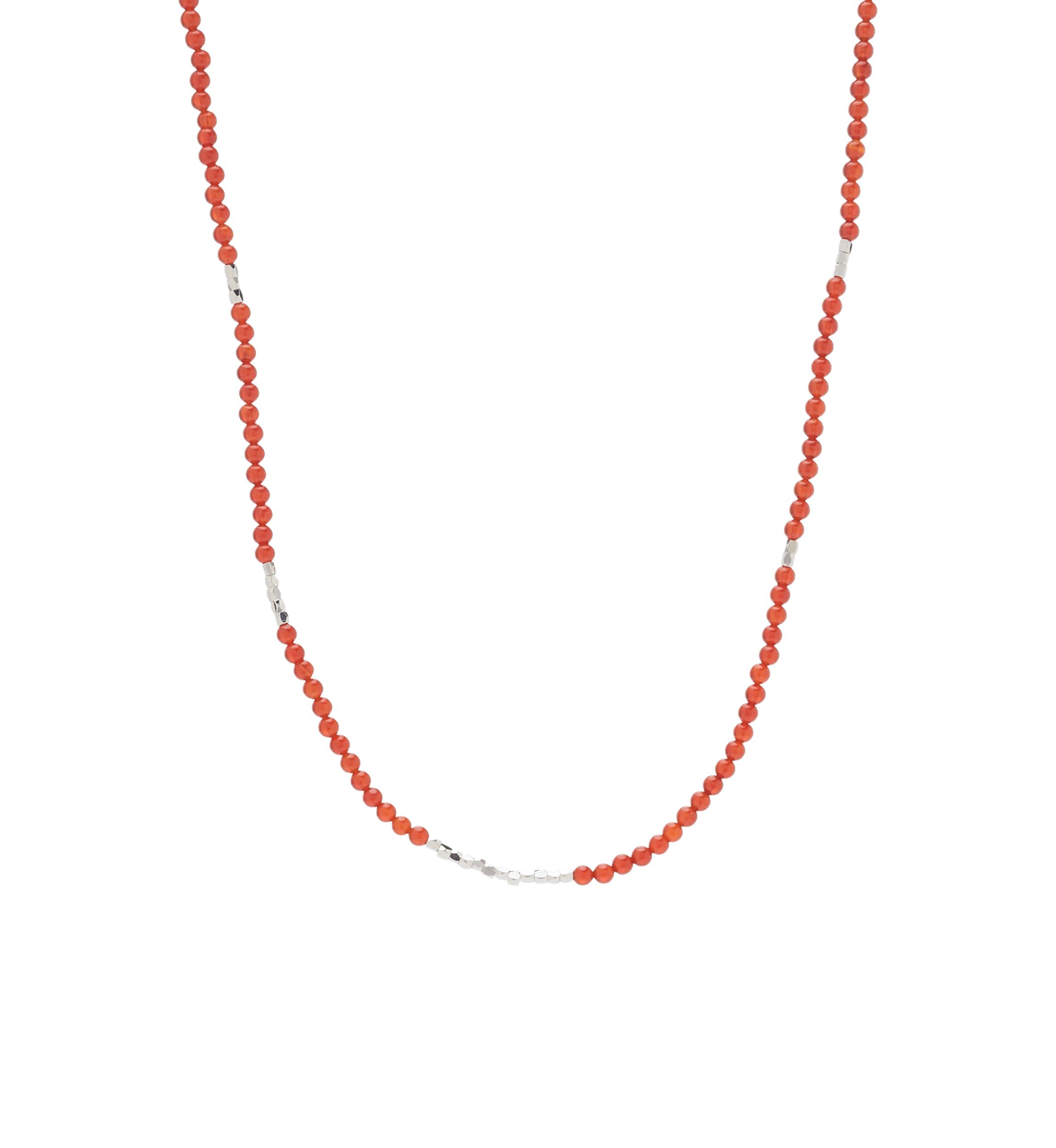 Silver Tone Stretch Necklace