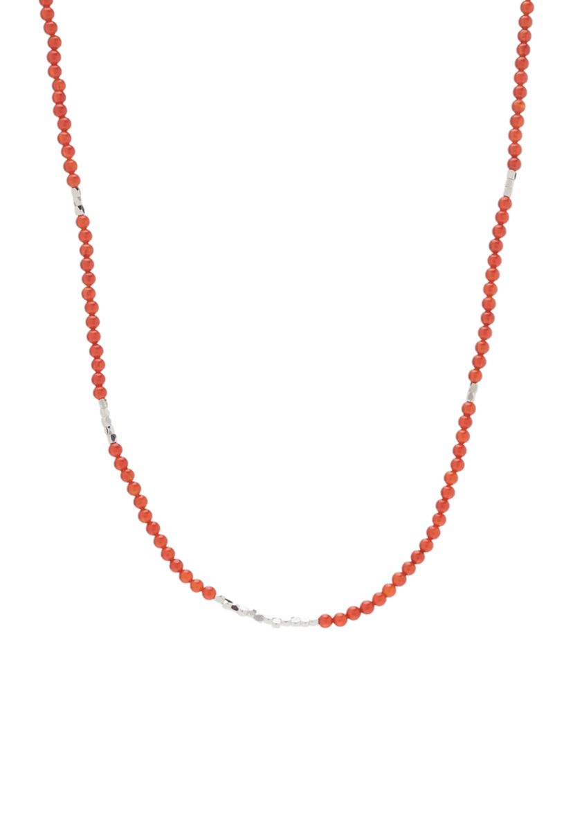 Silver Tone Stretch Necklace