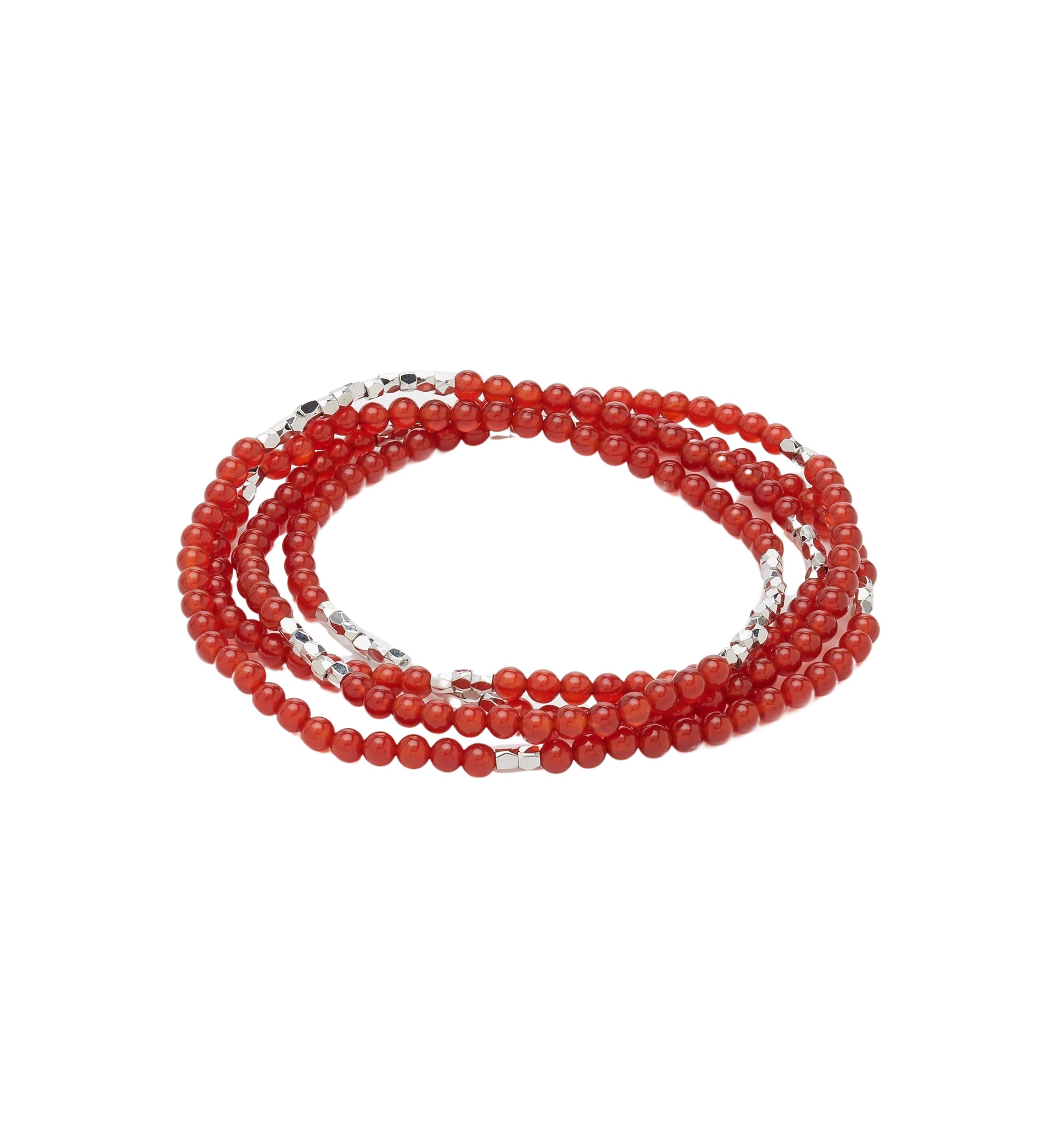 Silver Tone Stretch Necklace