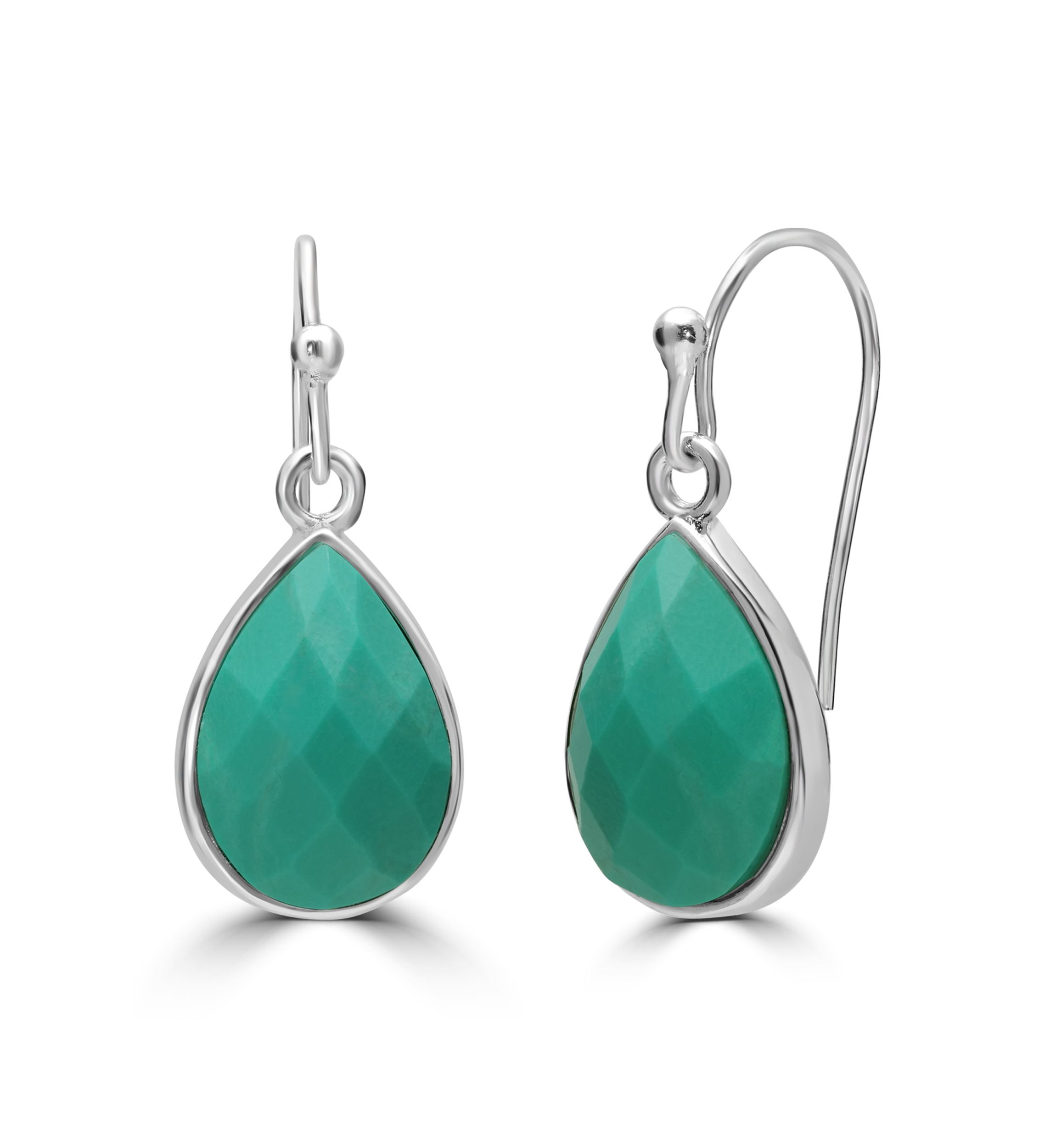 Silver Plated Teardrop Drop Earrings