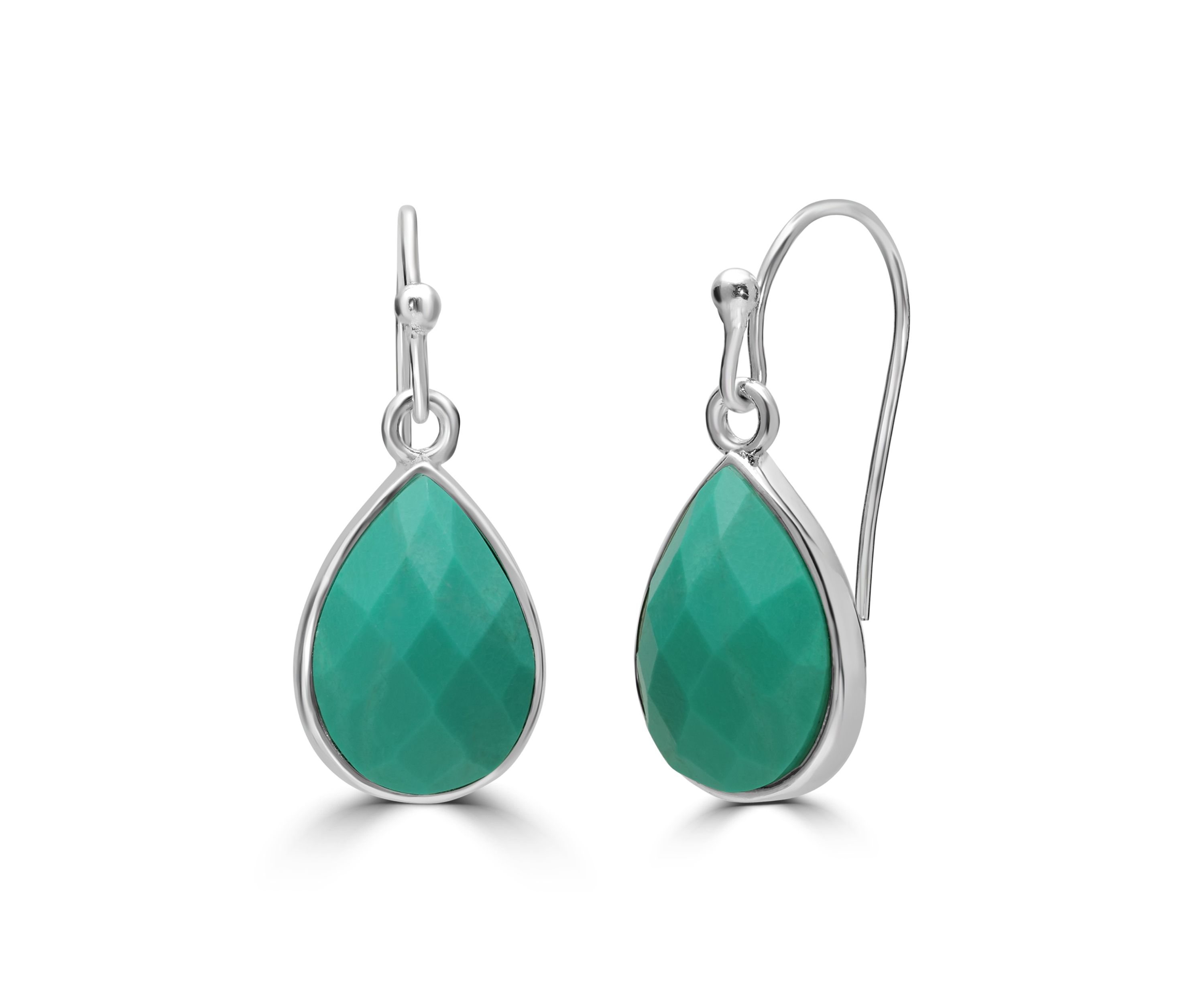Silver Plated Teardrop Drop Earrings