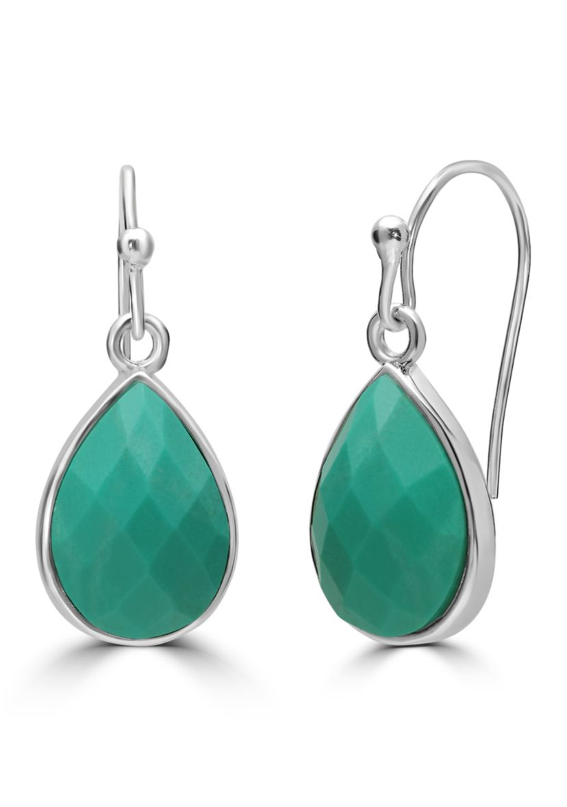 Silver Plated Teardrop Drop Earrings