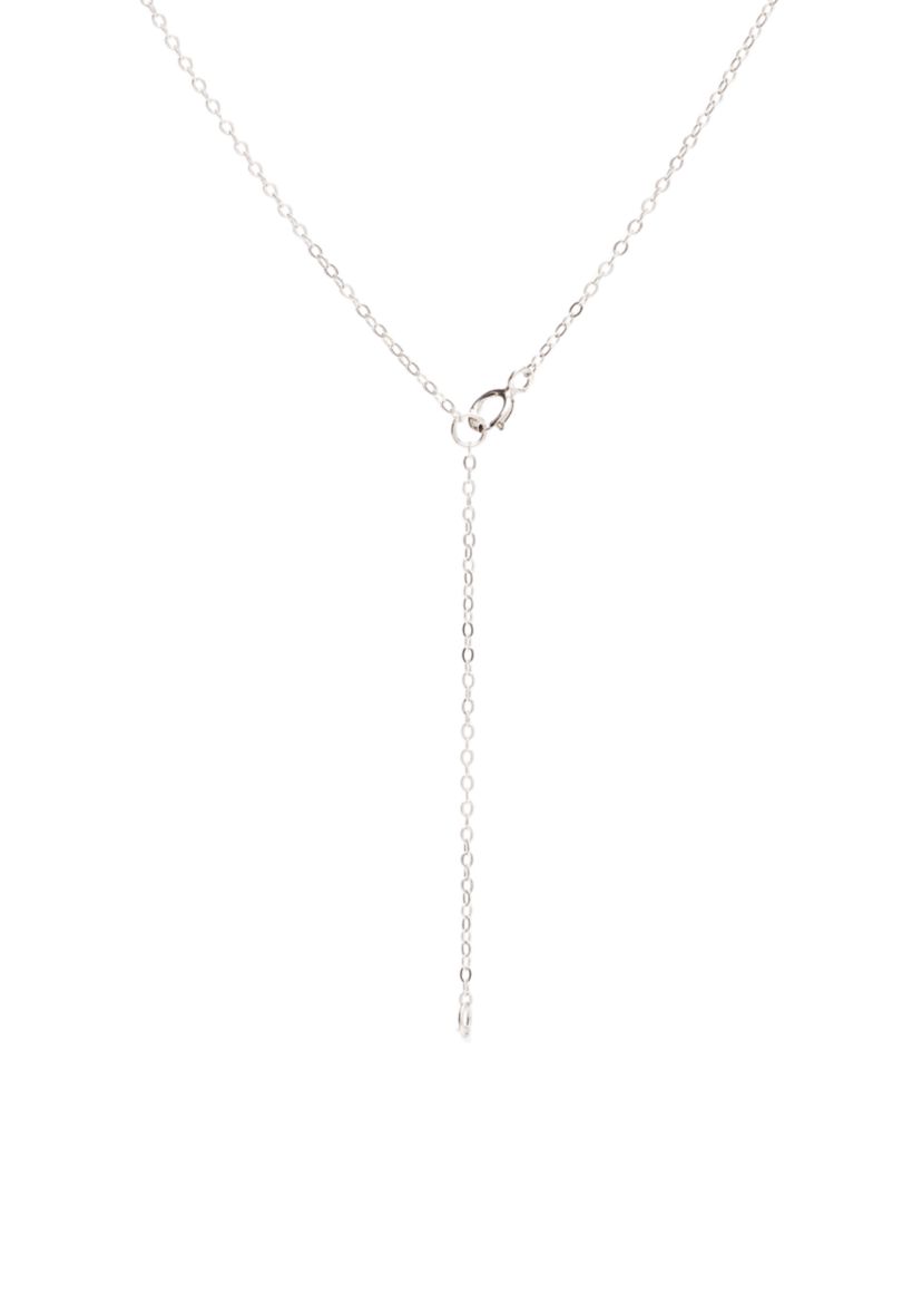 Pearl Drop Station Necklace and Stud Earrings Set