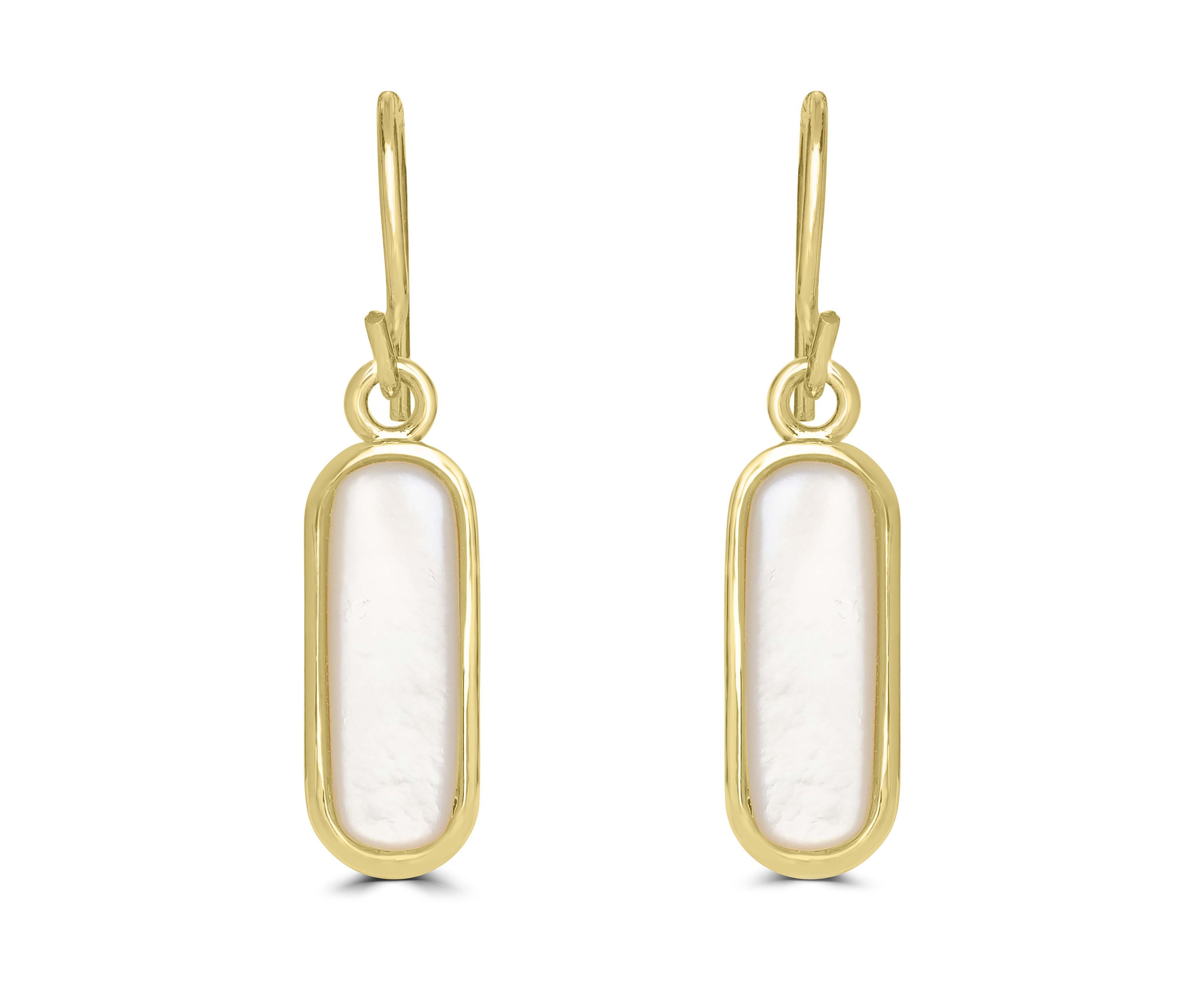 Gold Plated Bar Earrings