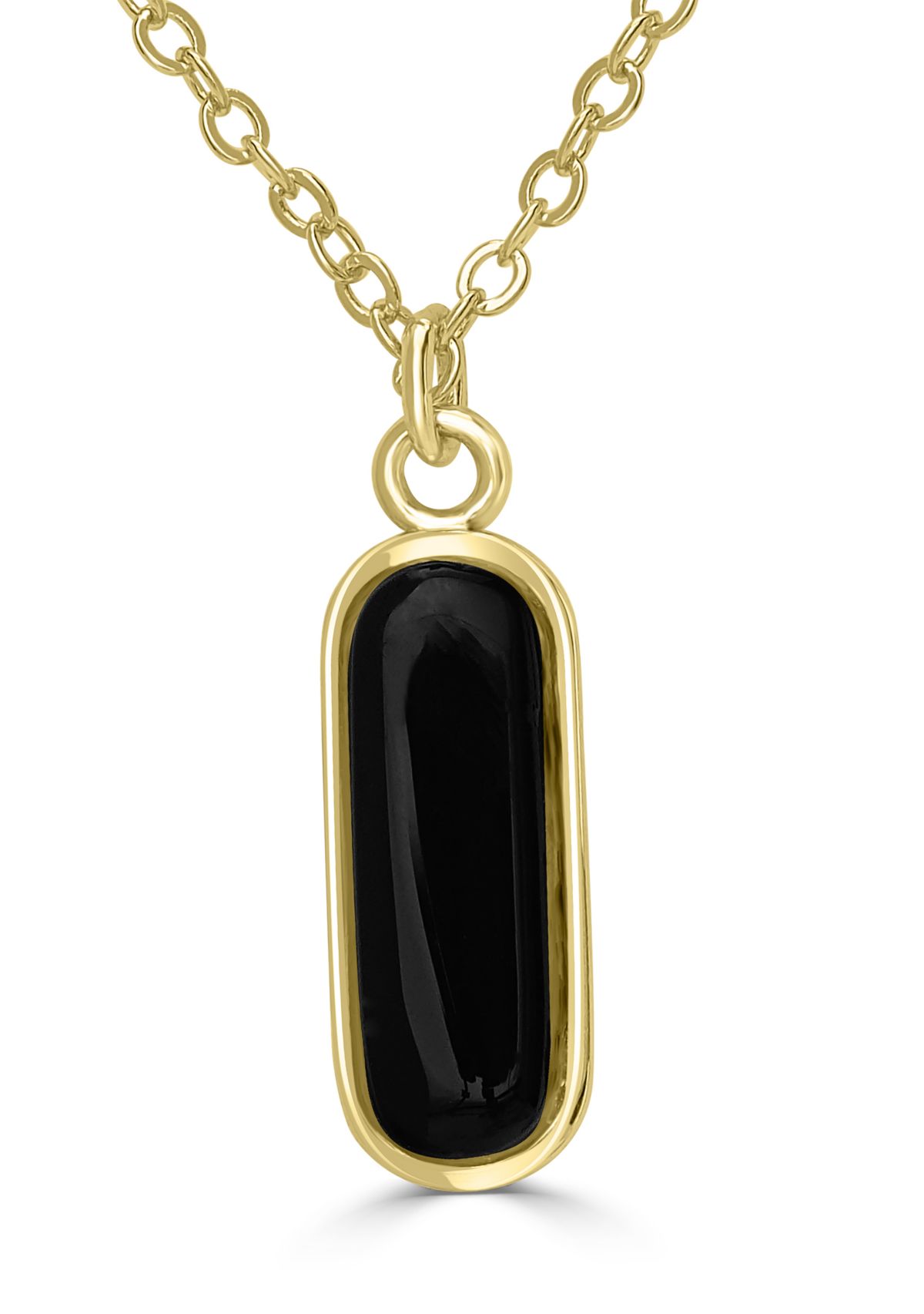 Gold Plated Bar Diamond Cut Chain Necklace