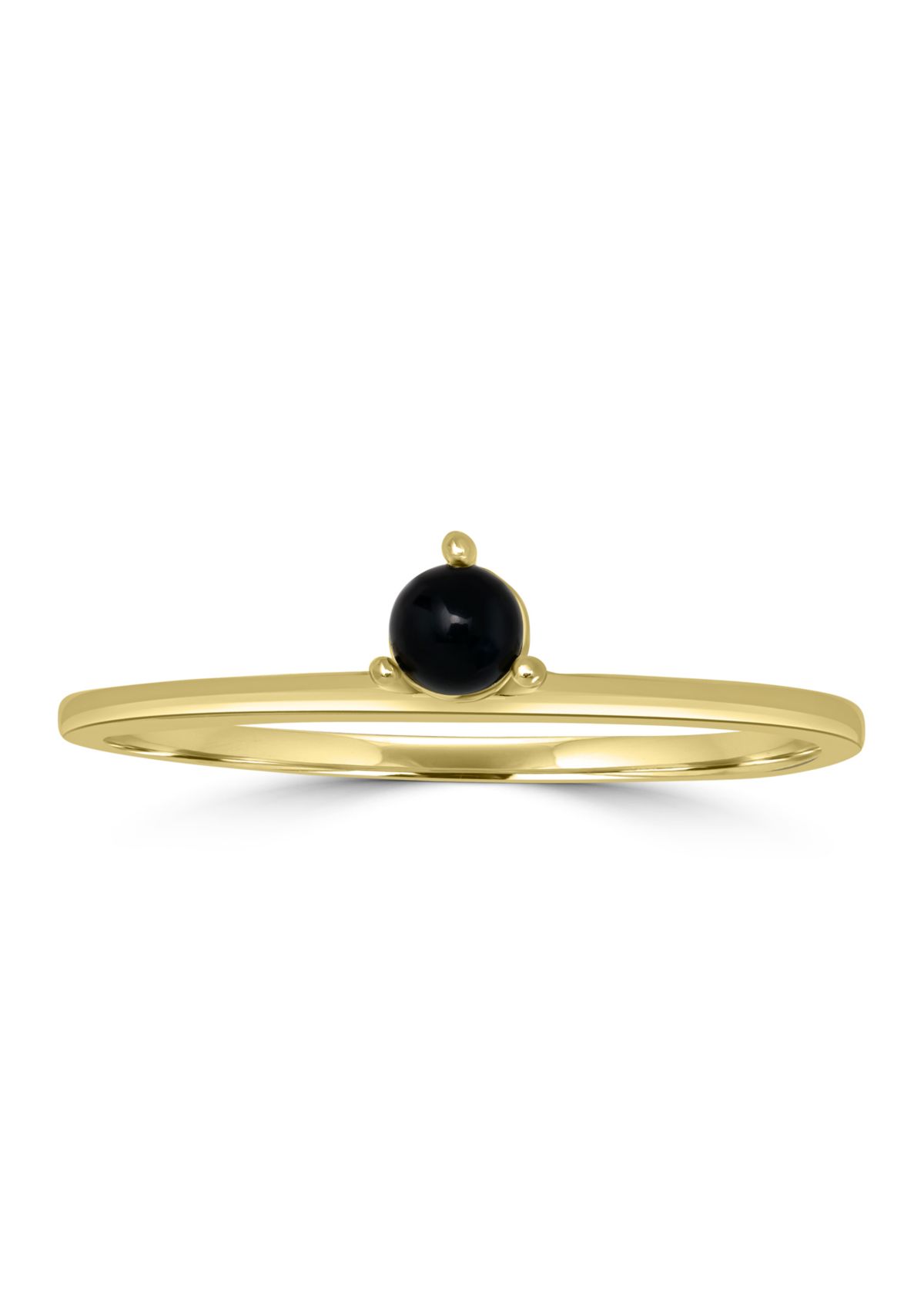 Gold Plated Round Stone Ring