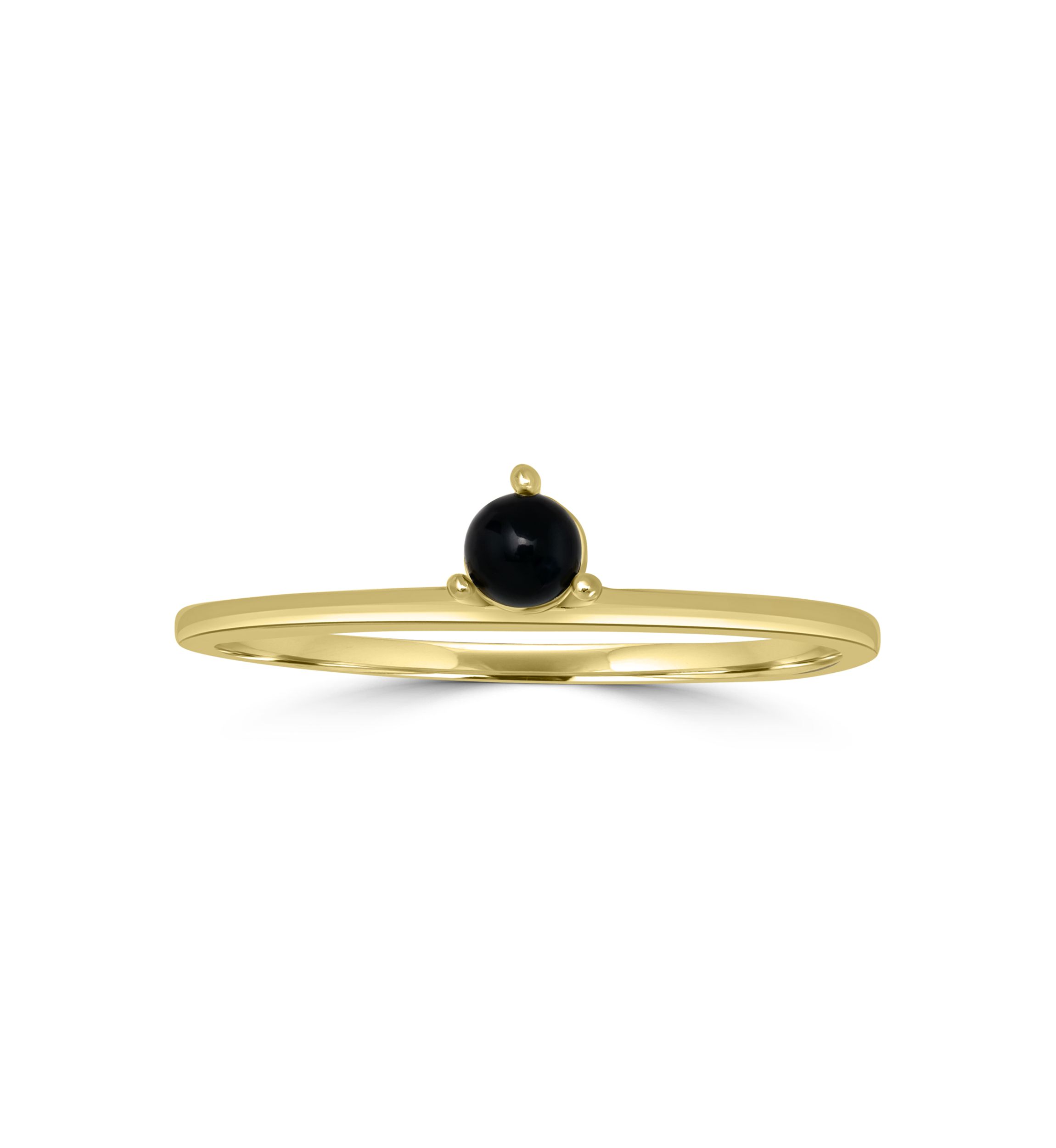 Gold Plated Round Stone Ring
