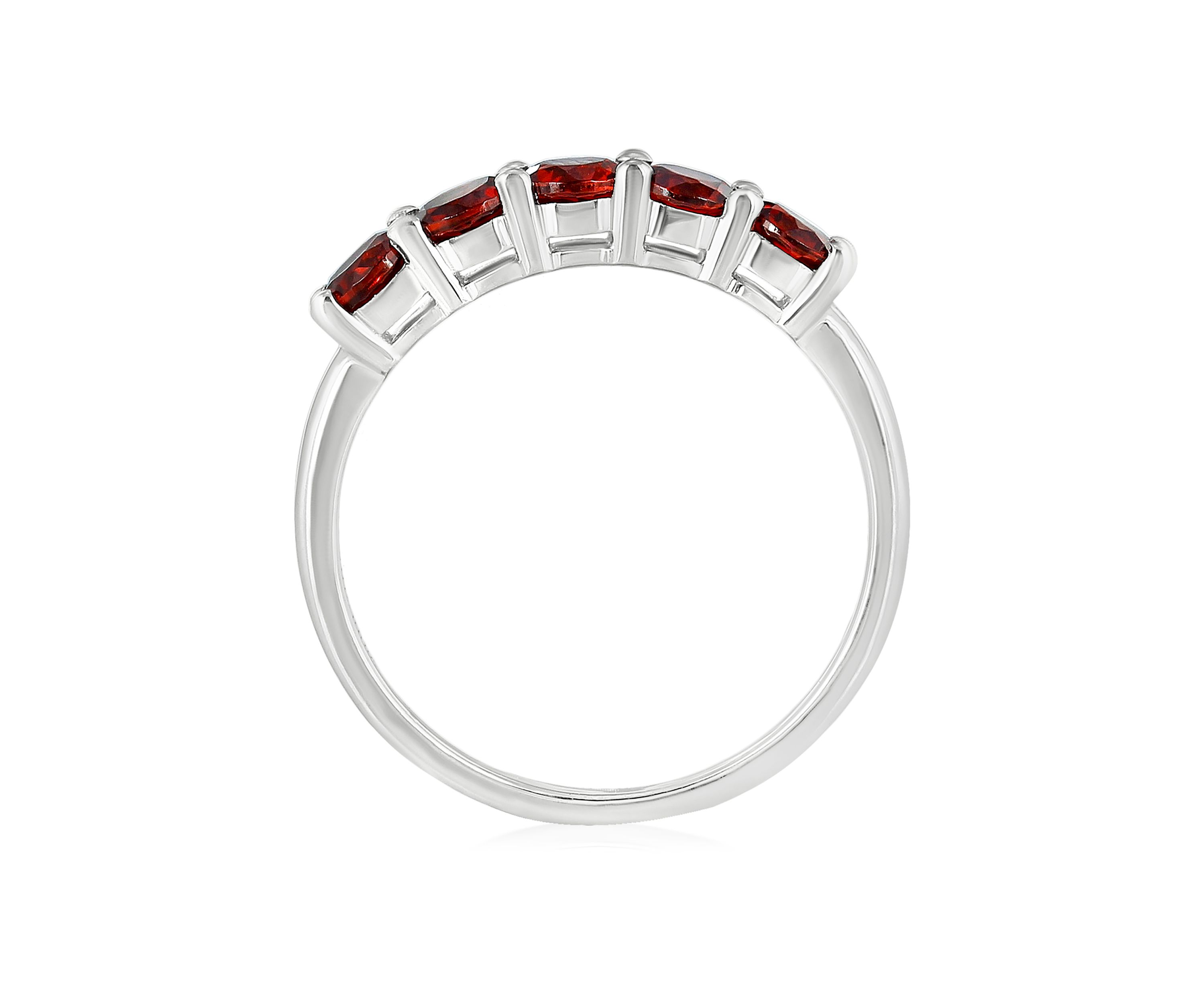 Sterling Silver 5 Stone Ring