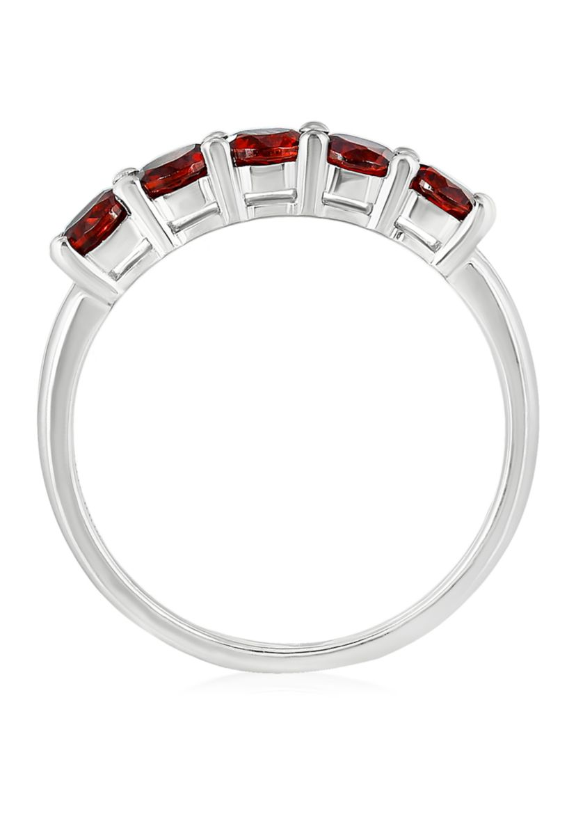 Sterling Silver 5 Stone Ring