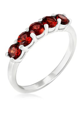 Belk Silverworks Sterling Silver 5 Stone Ring