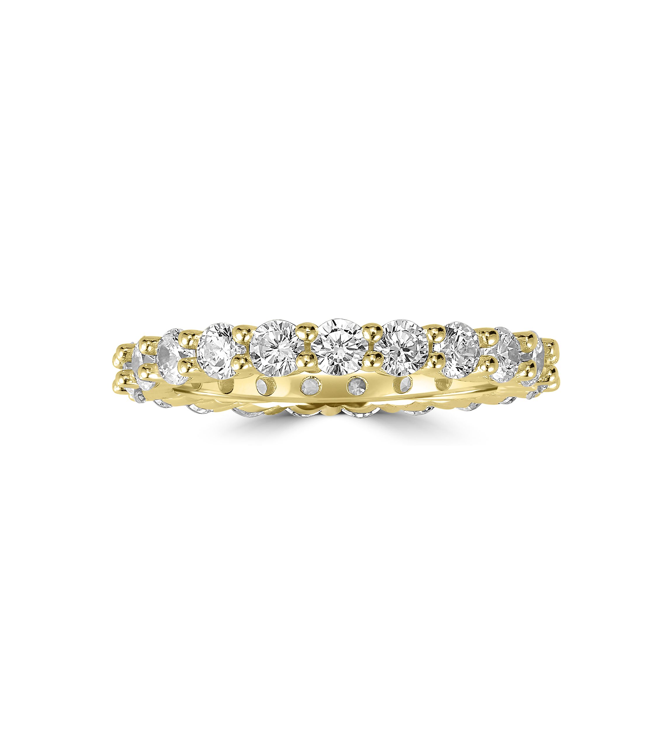 Sterling Silver Cubic Zirconia Eternity Band Ring