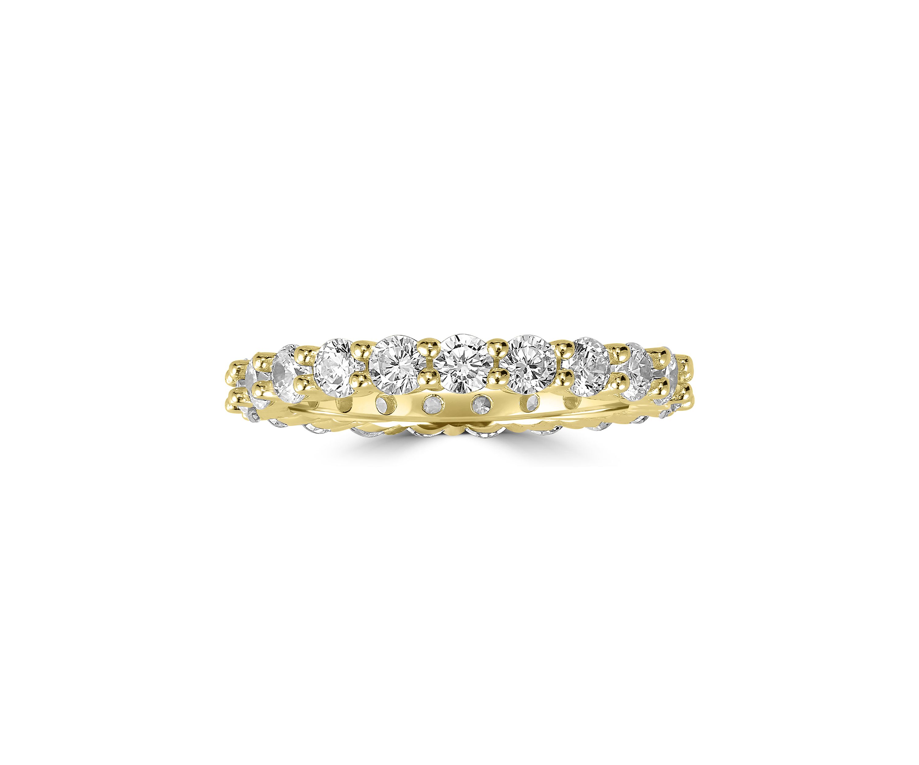 Sterling Silver Cubic Zirconia Eternity Band Ring