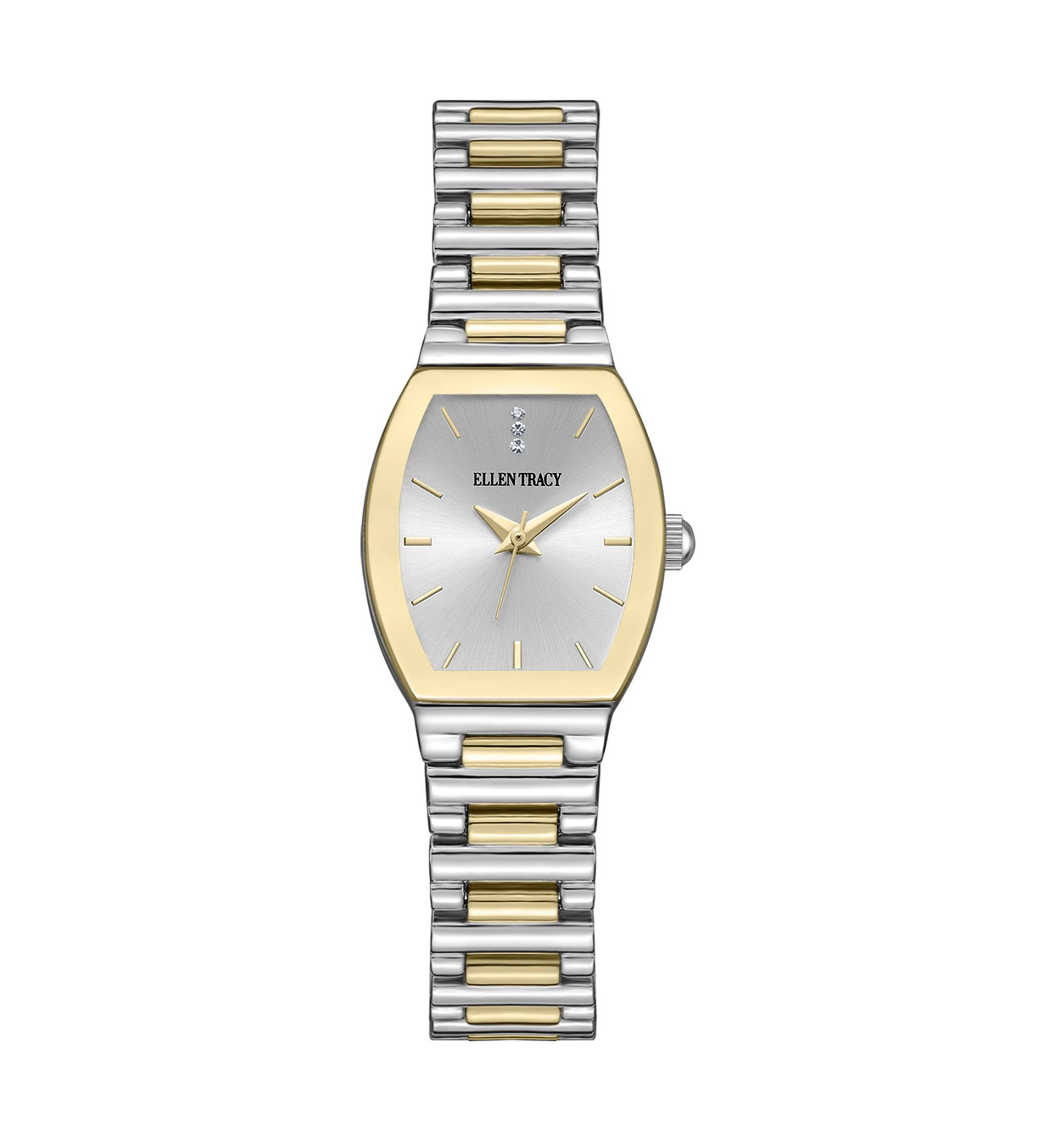 Square Tri Tone Watch