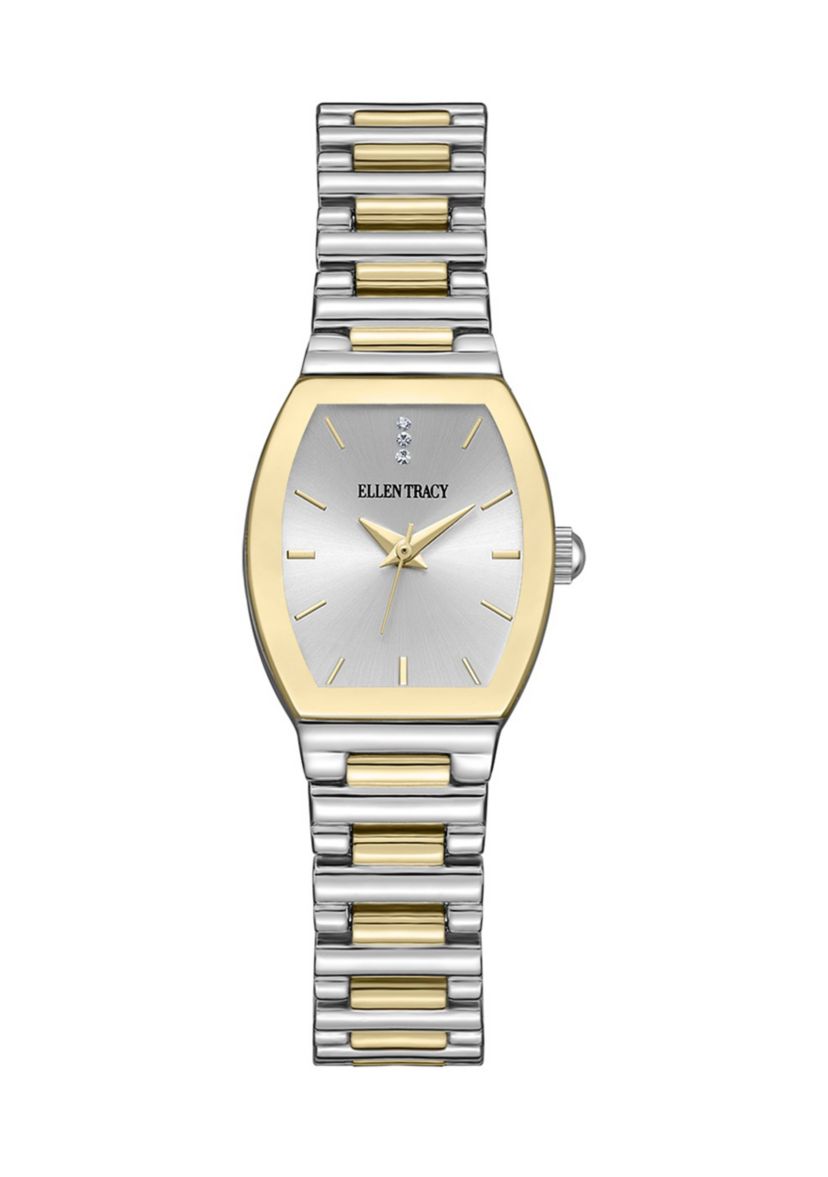Square Tri Tone Watch
